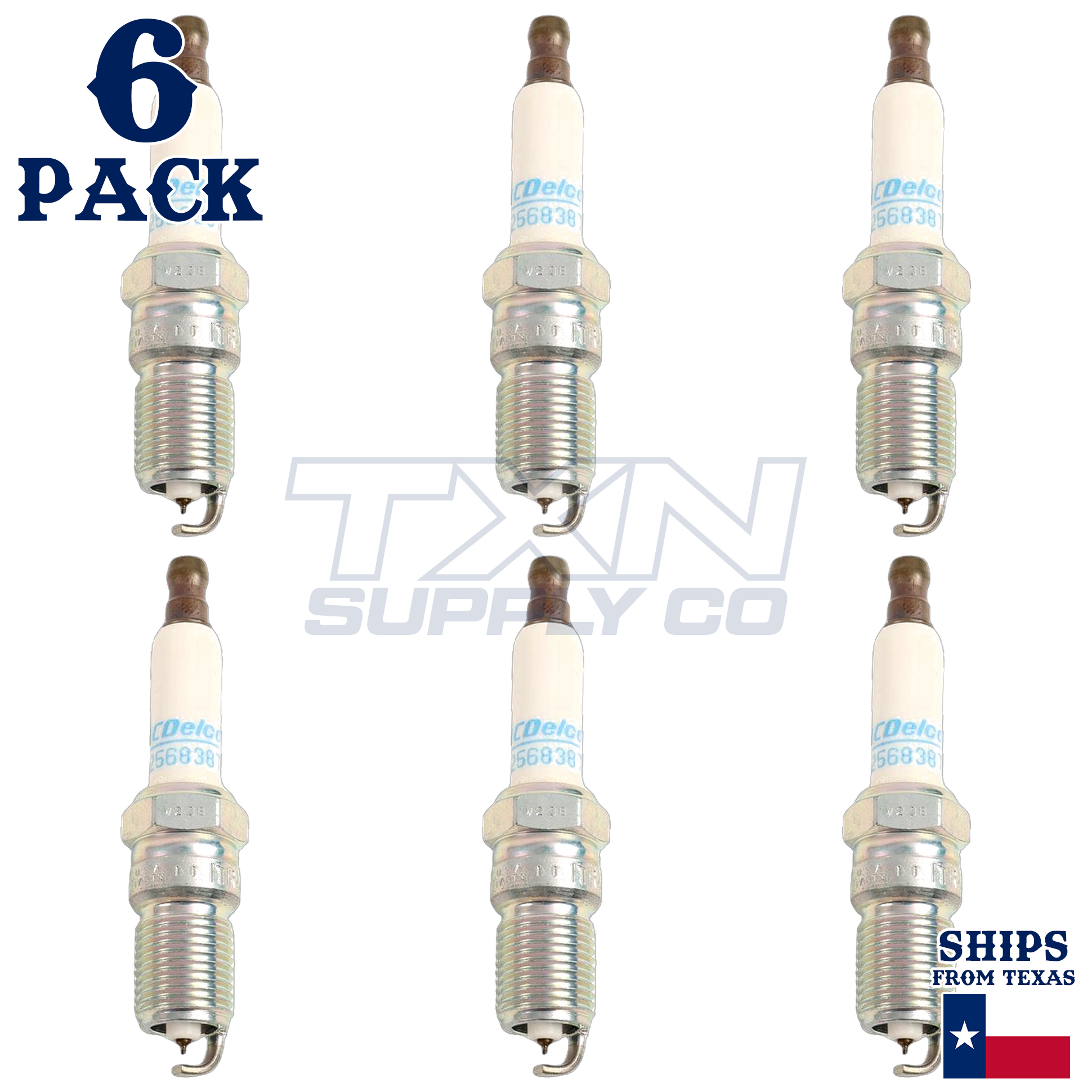 6 Pack Genuine GM ACDelco Iridium Spark Plug 41-101 - Image 2
