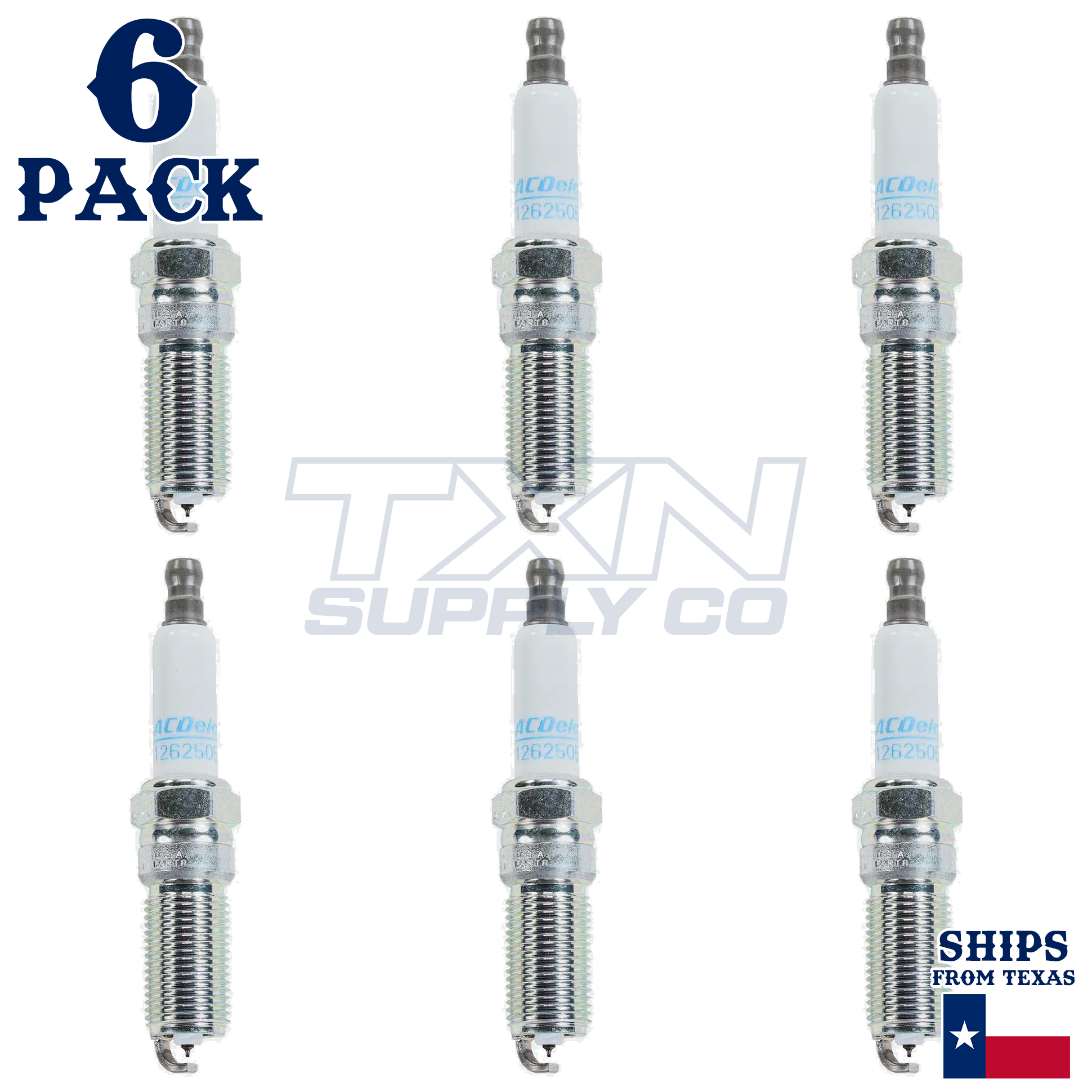 ACDelco 41-103 Iridium Spark Plug 12681663 - 6 Pack - Image 2