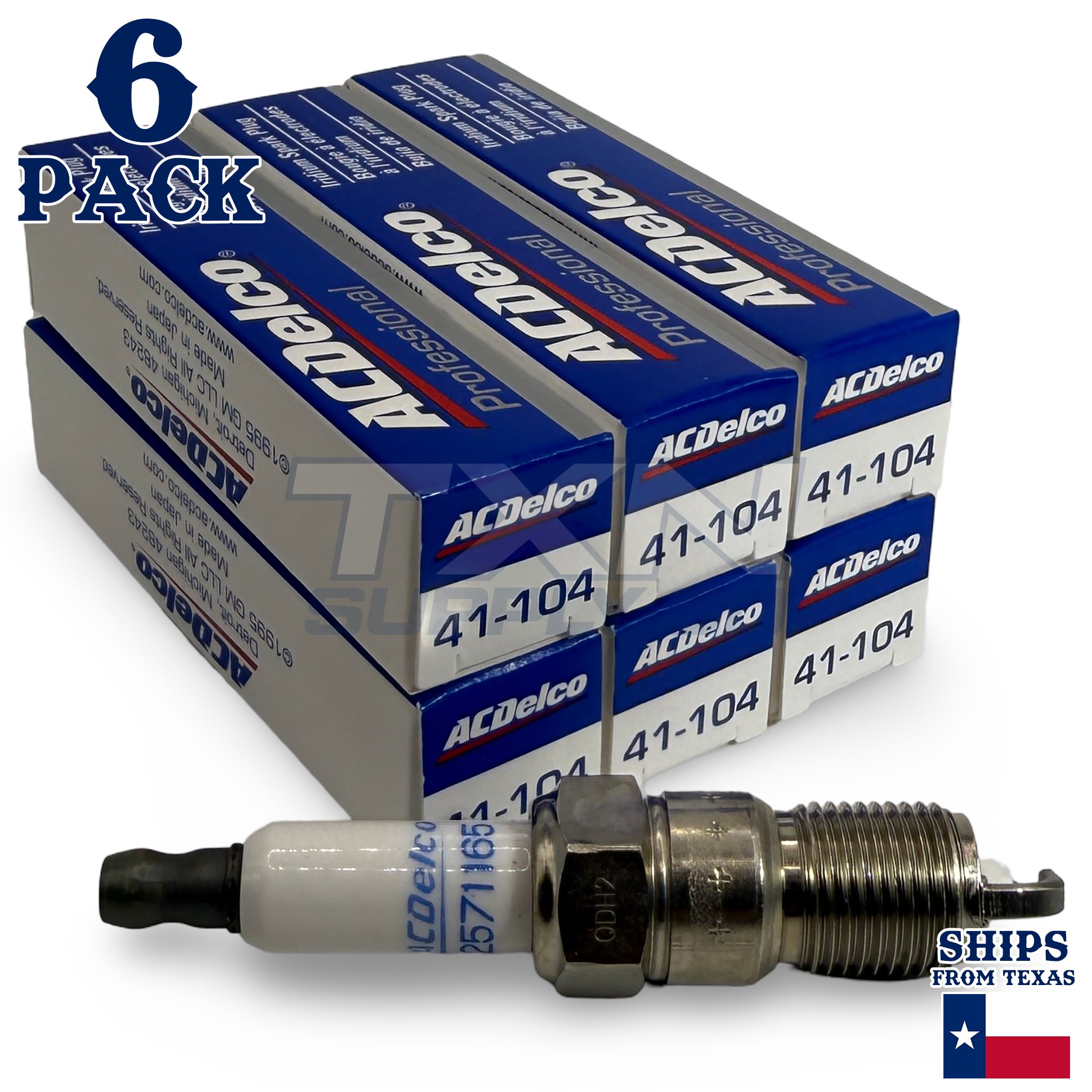 ACDelco 41-104 Spark Plugs 6 Pack - Image 1