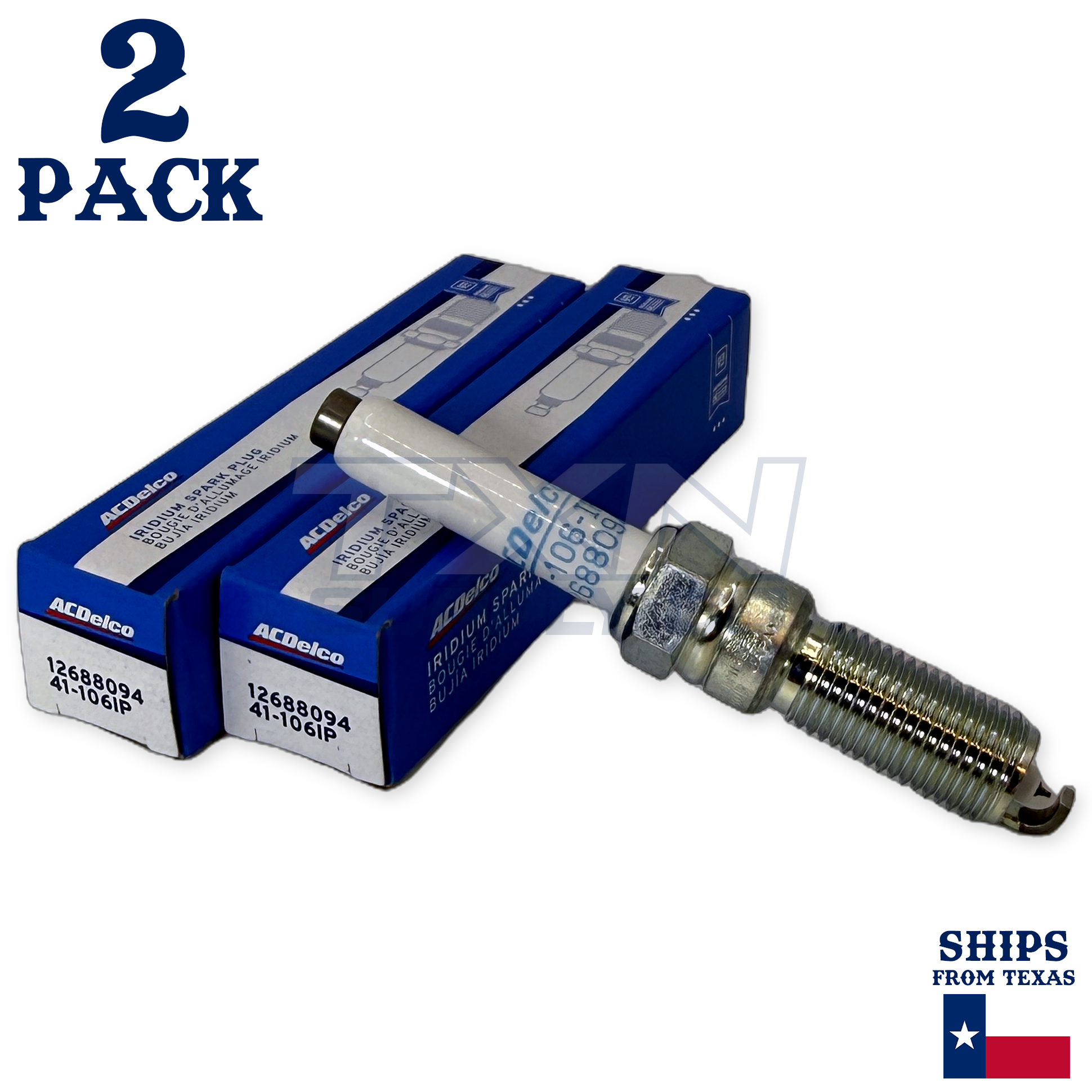 ACDelco 41-106IP Spark Plugs 2 Pack