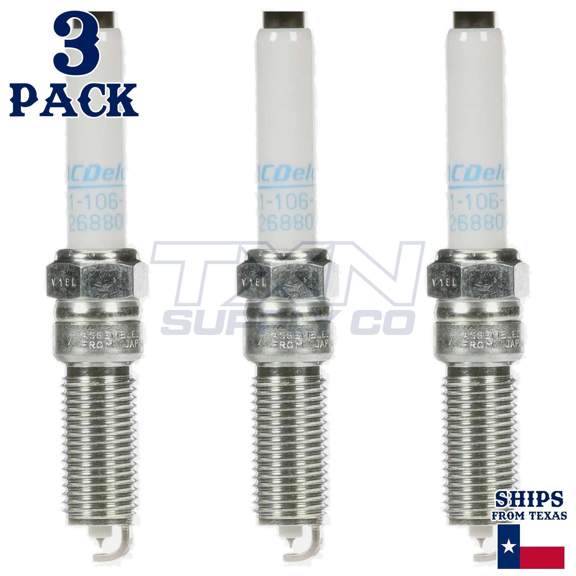 2021-2026 Chevrolet Trailblazer 1.3L ACDelco Iridium Spark Plugs - 3 Pack