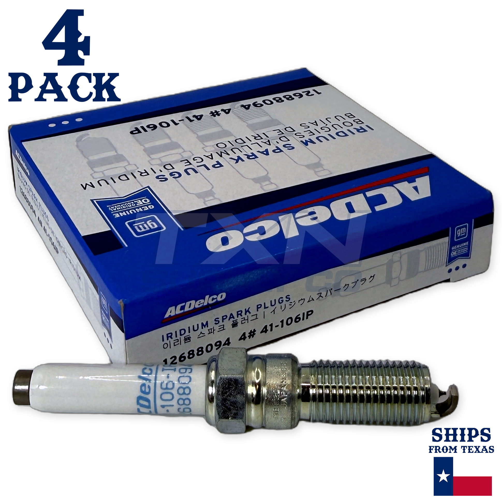 ACDelco 41-106IP Spark Plugs 4 Pack