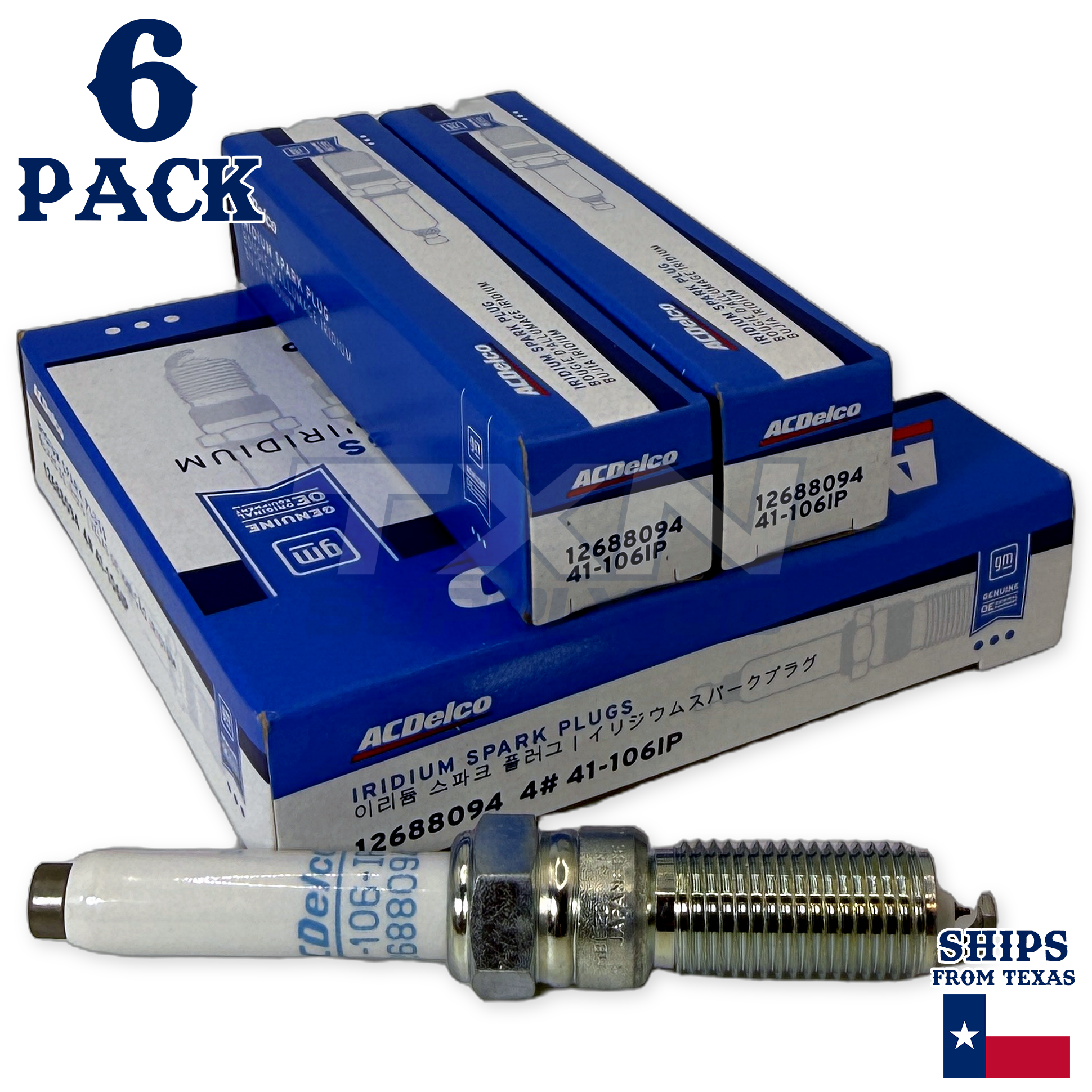 ACDelco 41-106IP Spark Plugs 6 Pack