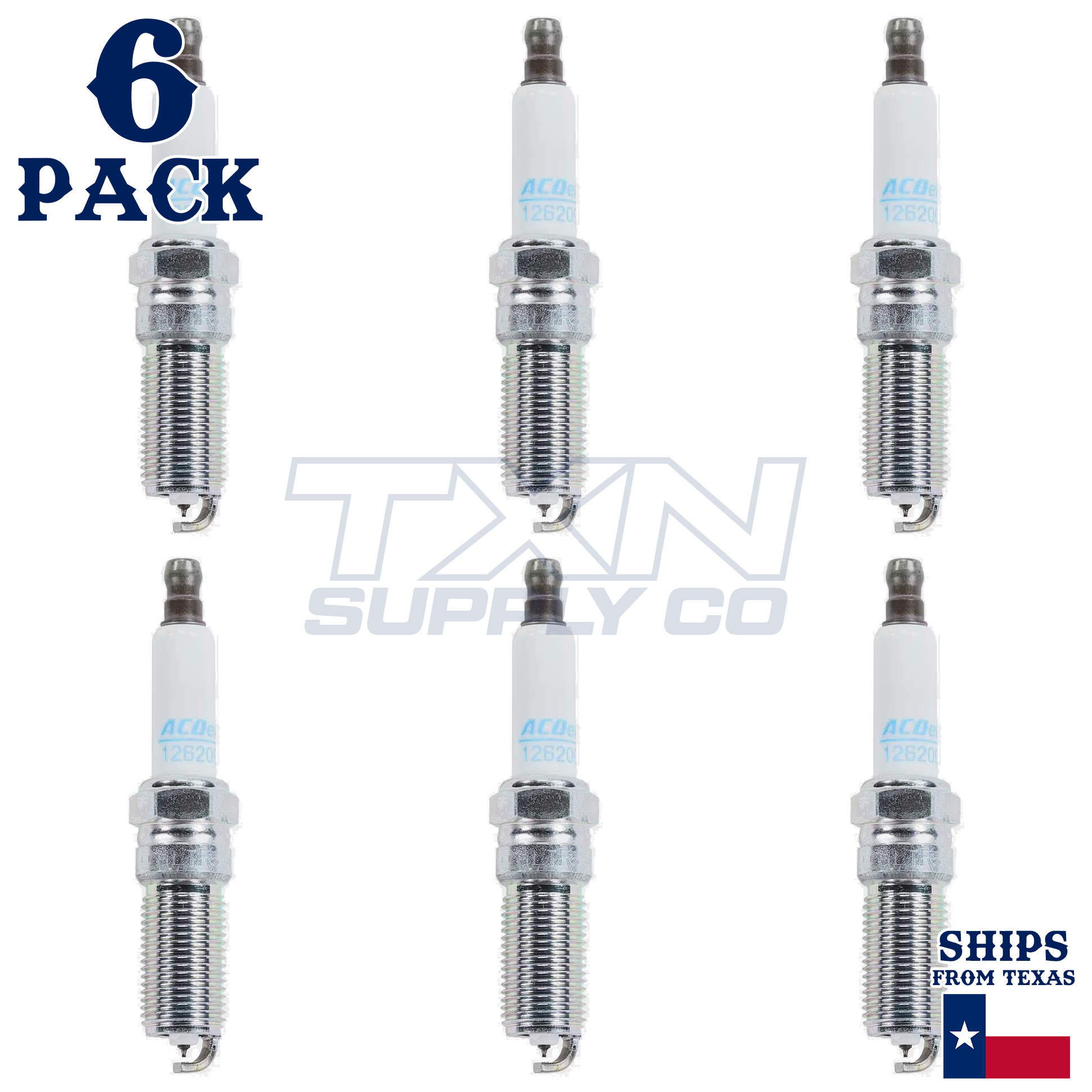6 Pack Genuine GM ACDelco Iridium Spark Plugs 41-108 - Image 1