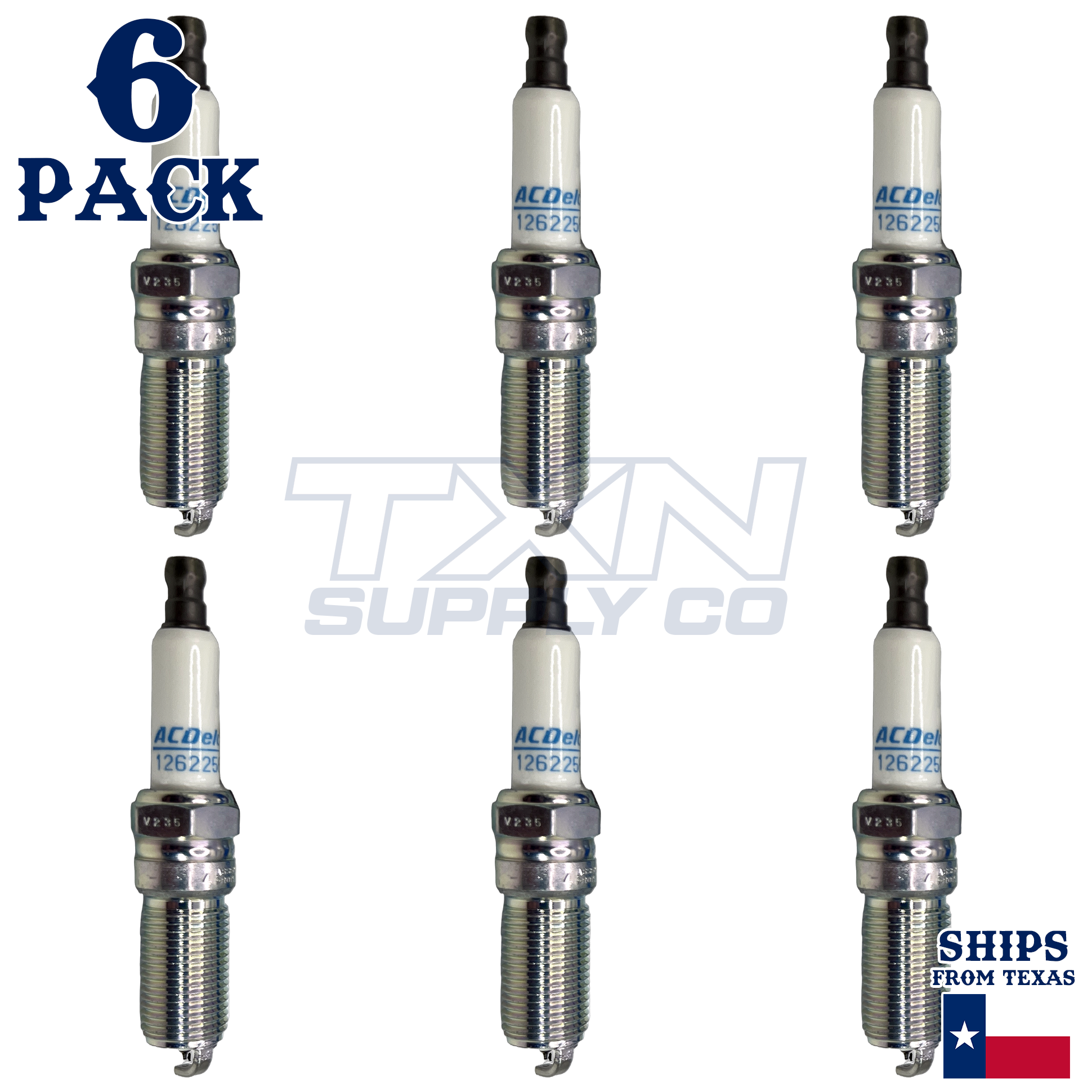 2010-2012 GMC Terrain 3.0L ACDelco 41-109 Iridium Spark Plugs - 6 Pack - Image 2