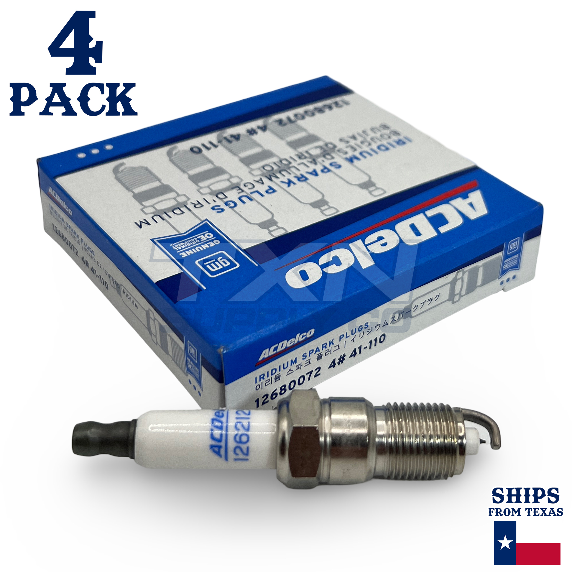 AC Delco 41-110 GM Iridium Spark Plug - 4 Pack - Image 1