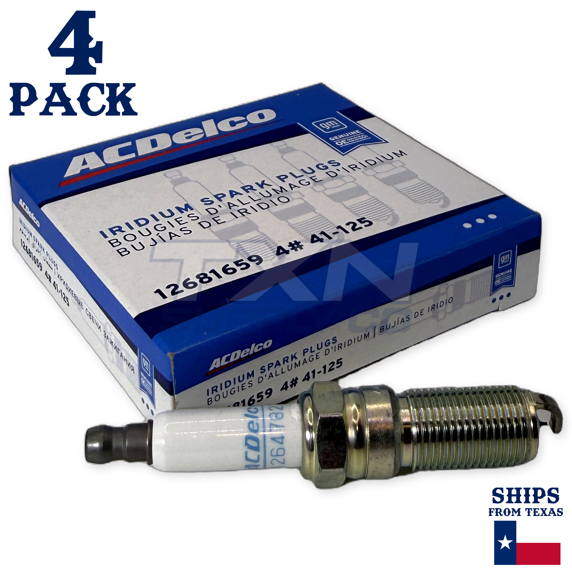 2018-2019 Chevrolet Traverse 2.0L ACDelco Iridium Spark Plugs - 4 Pack