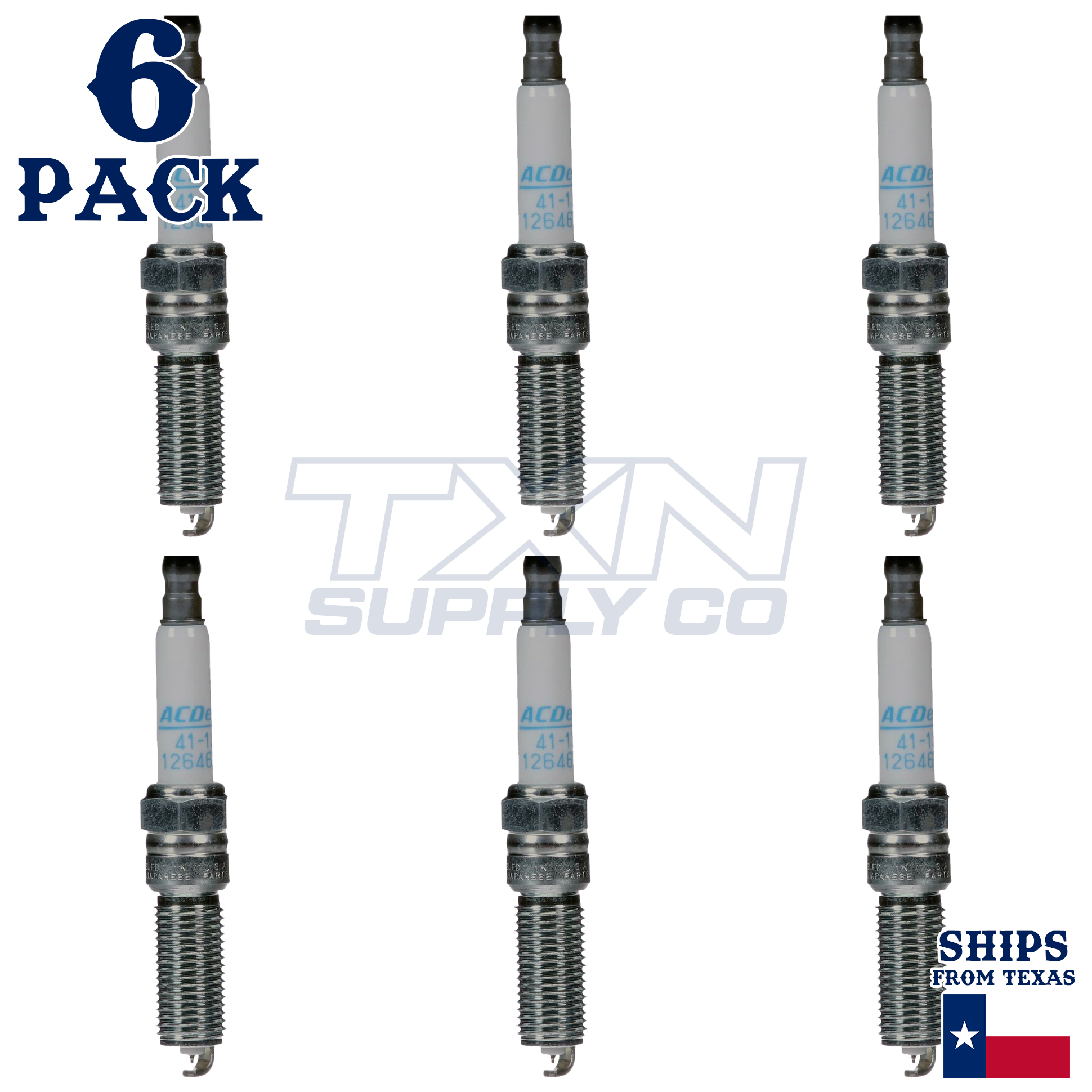 ACDelco 41-130 Spark Plugs 6 Pack