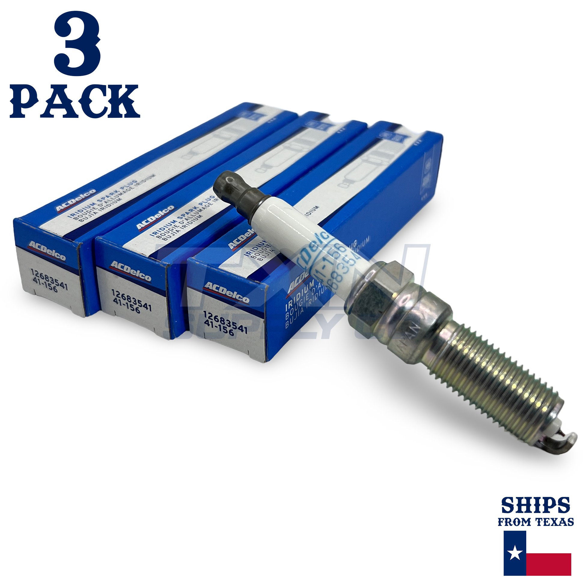 2024-2026 Chevrolet Trax 1.2L ACDelco Iridium Spark Plugs - 3 Pack