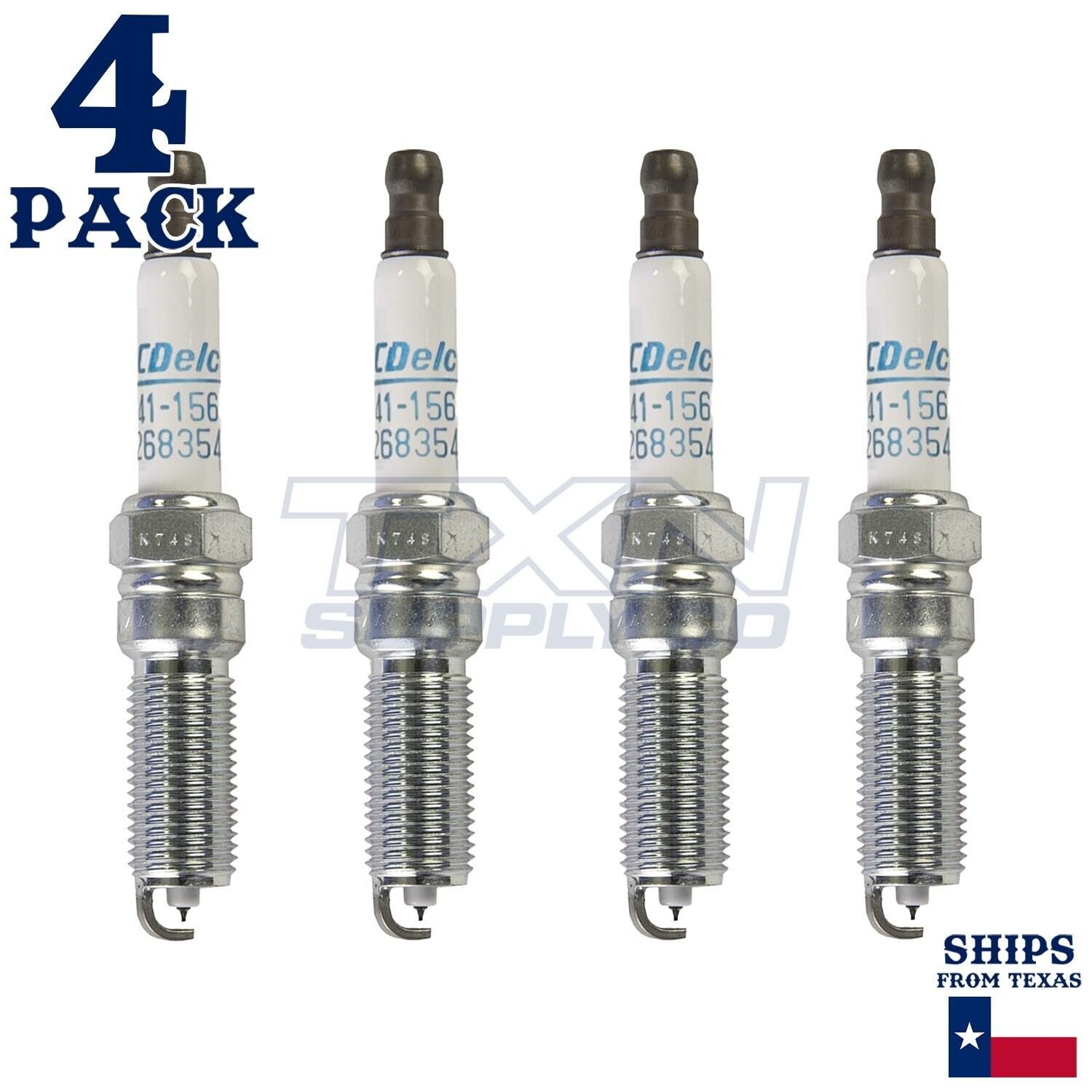 4 Pack Genuine GM ACDelco Iridium Spark Plugs 41-156