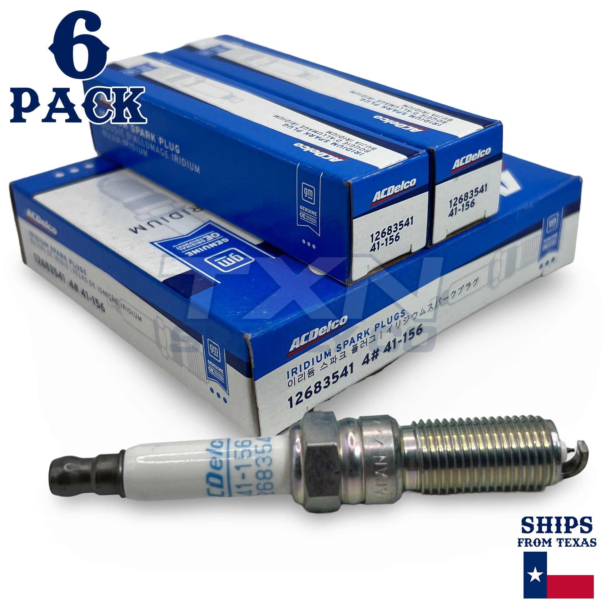 ACDelco 41-156 Spark Plugs 6 Pack - Image 1