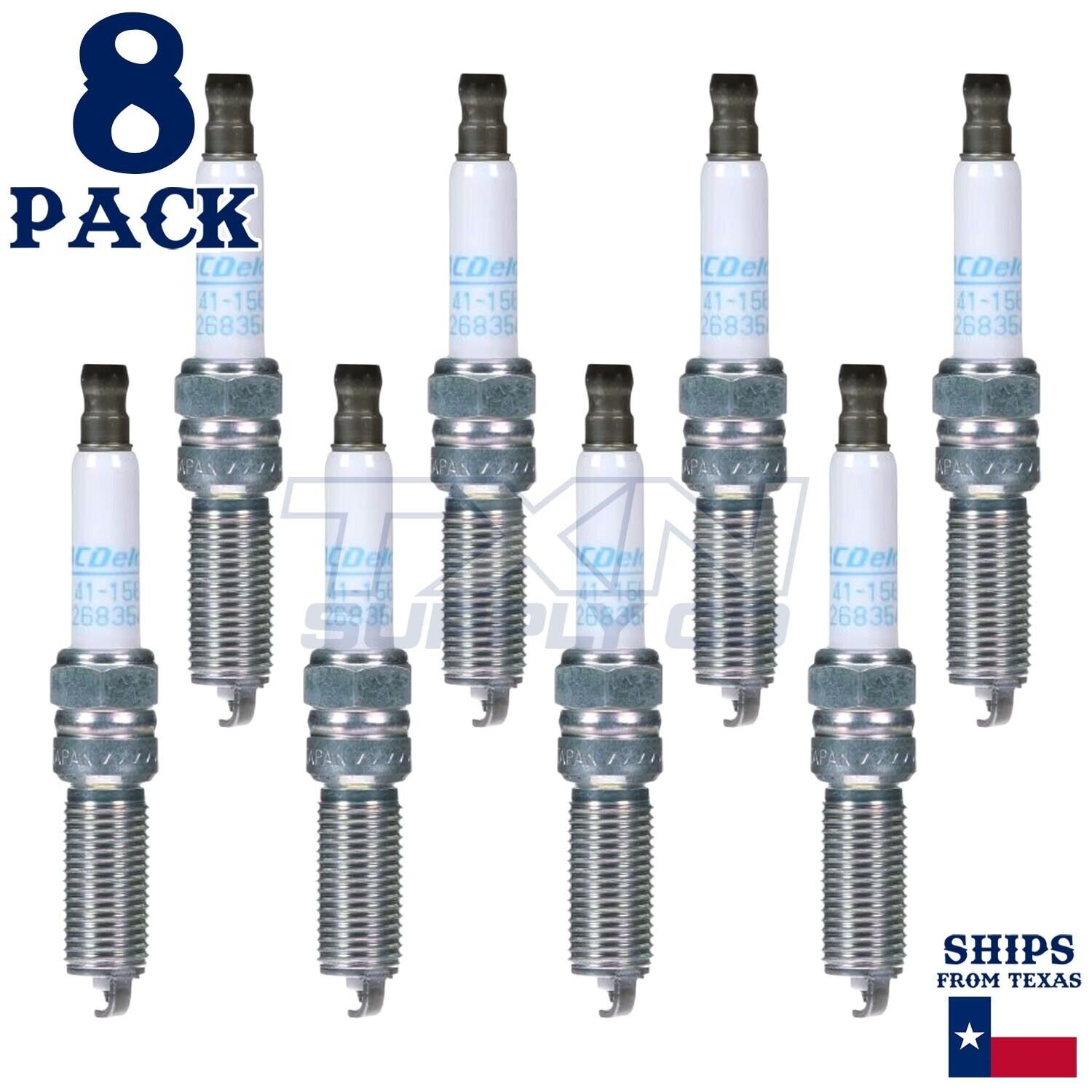 8 Pack Genuine GM ACDelco Iridium Spark Plugs 41-156