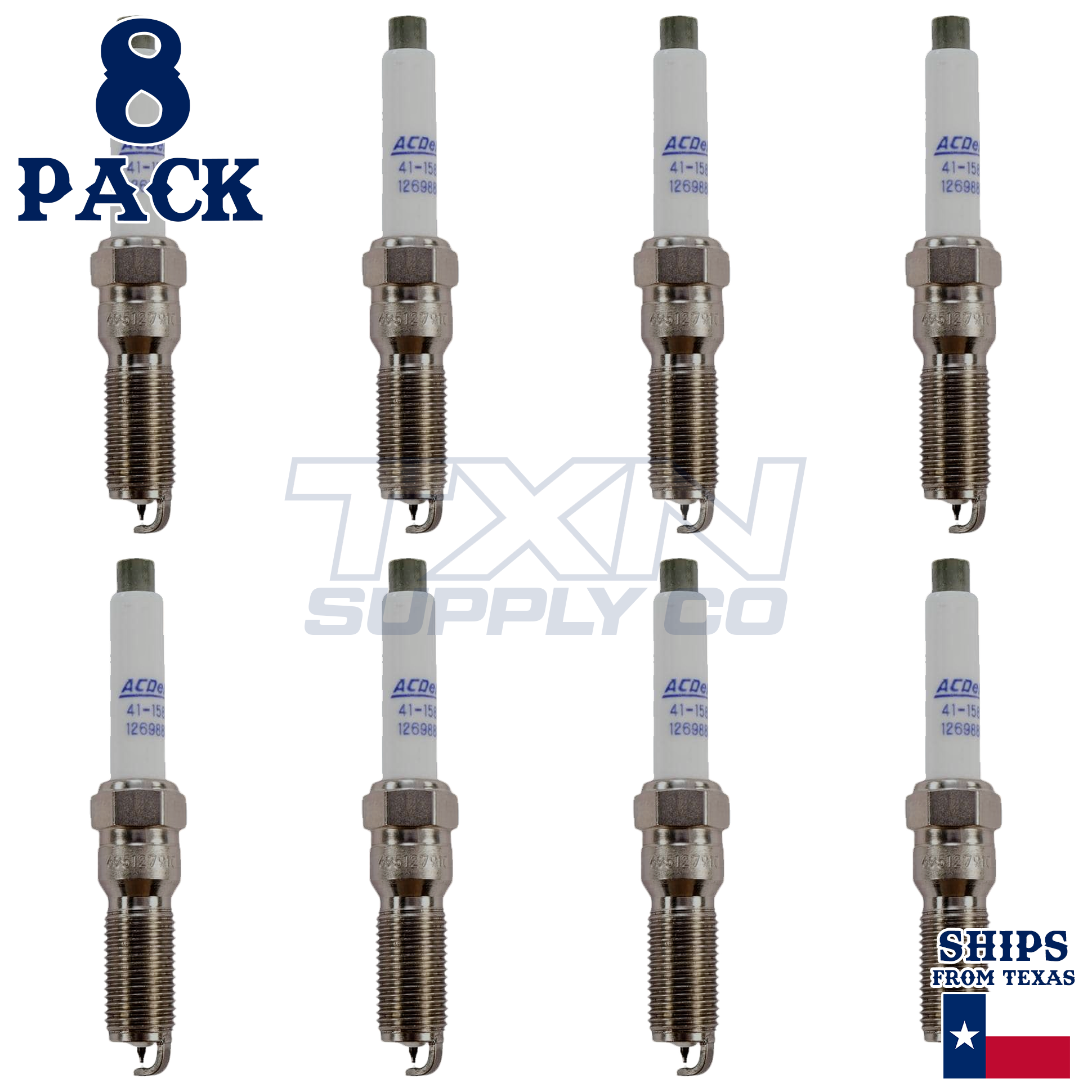 ACDelco 41-158IP Spark Plugs 8 Pack