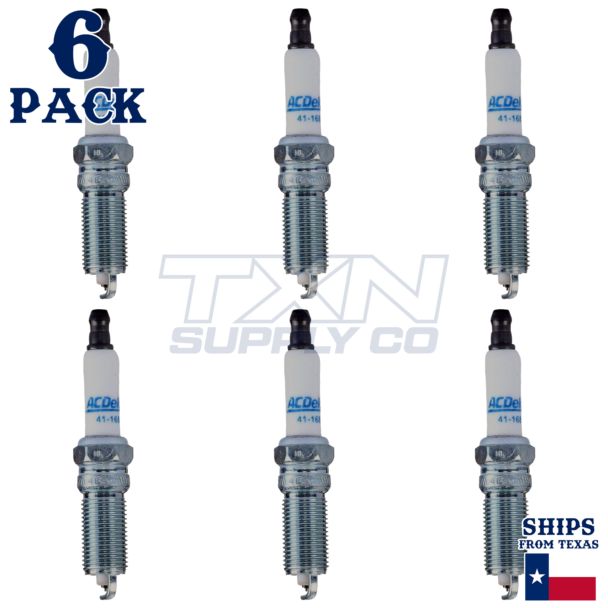 ACDelco 41-168 Spark Plugs 6 Pack