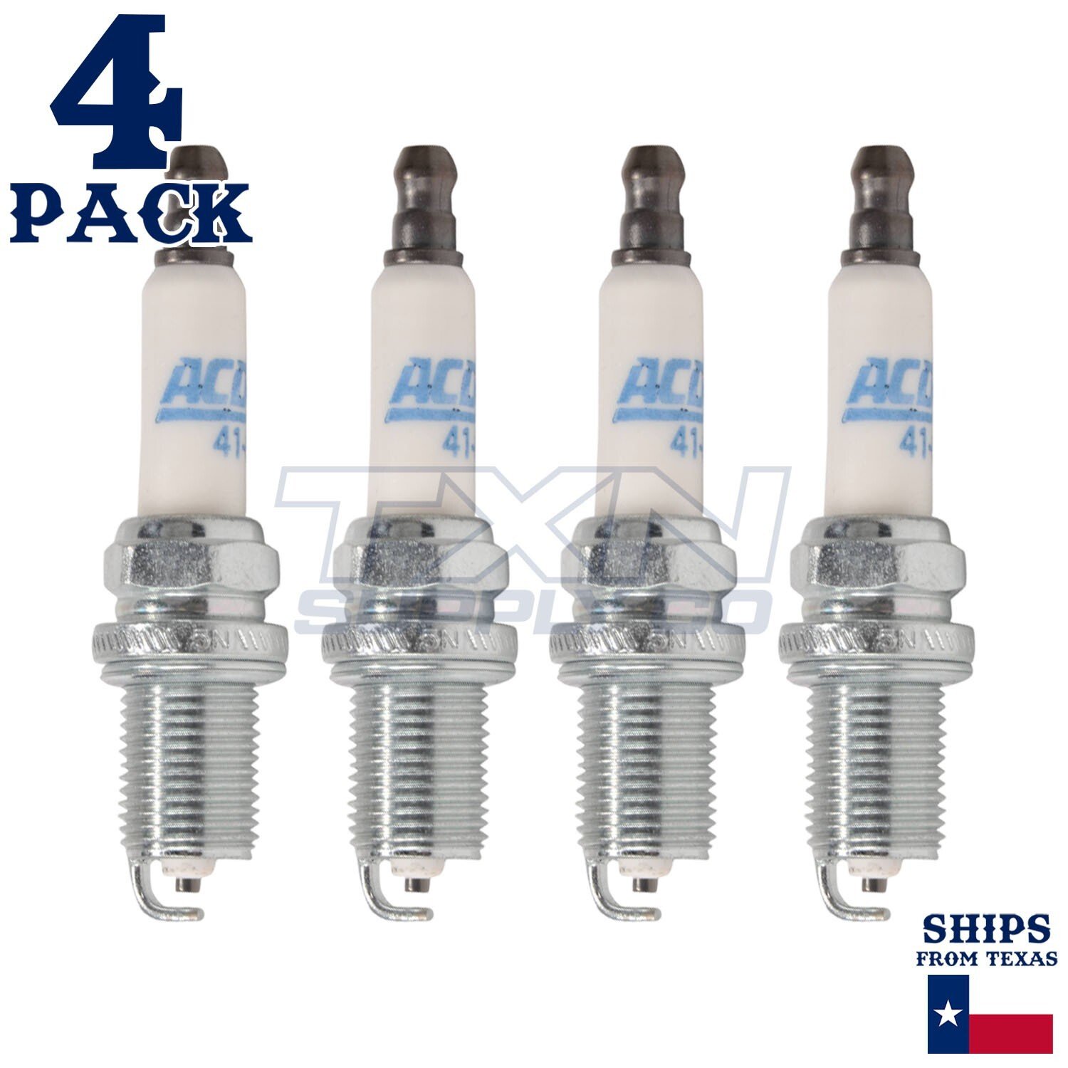 4 Pack ACDelco Double Platinum Spark Plugs 1990-1992 for Ford Capri 1.6L