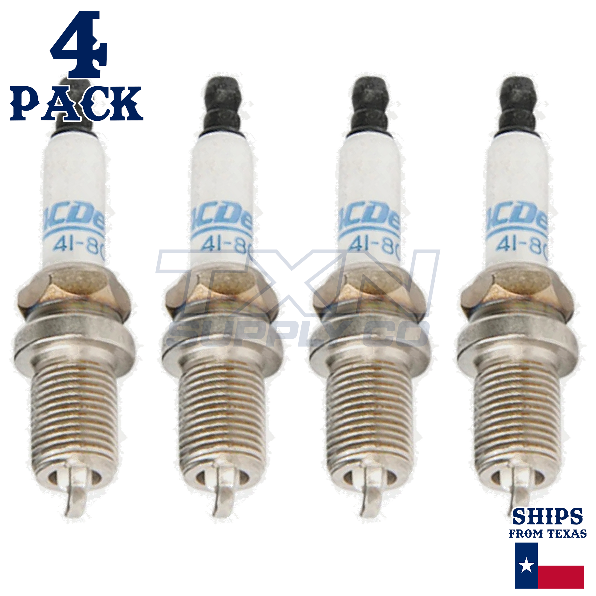 4 Pack ACDelco 41-801 Double Platinum Spark Plugs 1993-1994 for Ford Capri 1.6L - Image 1