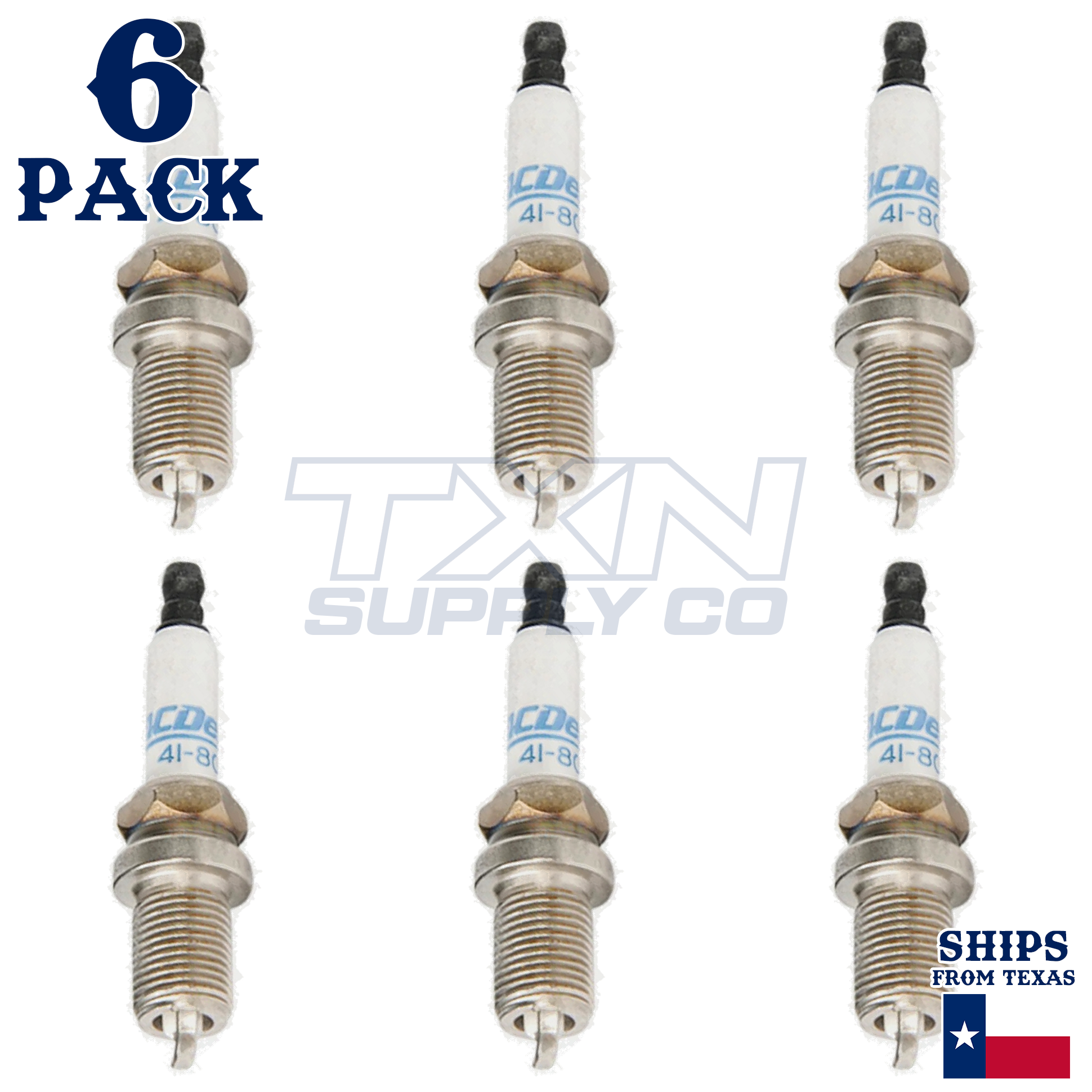 6 Pc ACDelco 41-801 Double Platinum Spark Plugs 2004-2007 for Chrysler Crossfire 3.2L - Image 1