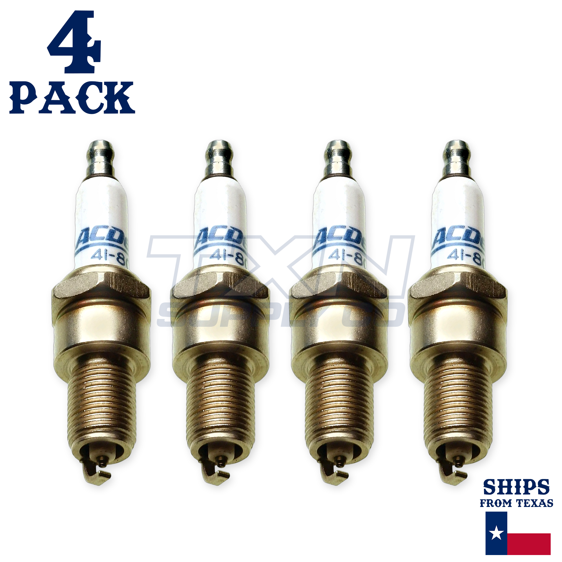 4 Pack ACDelco 41-802 Double Platinum Spark Plugs 1997-2001 for Ford Festiva 1.3L - Image 1