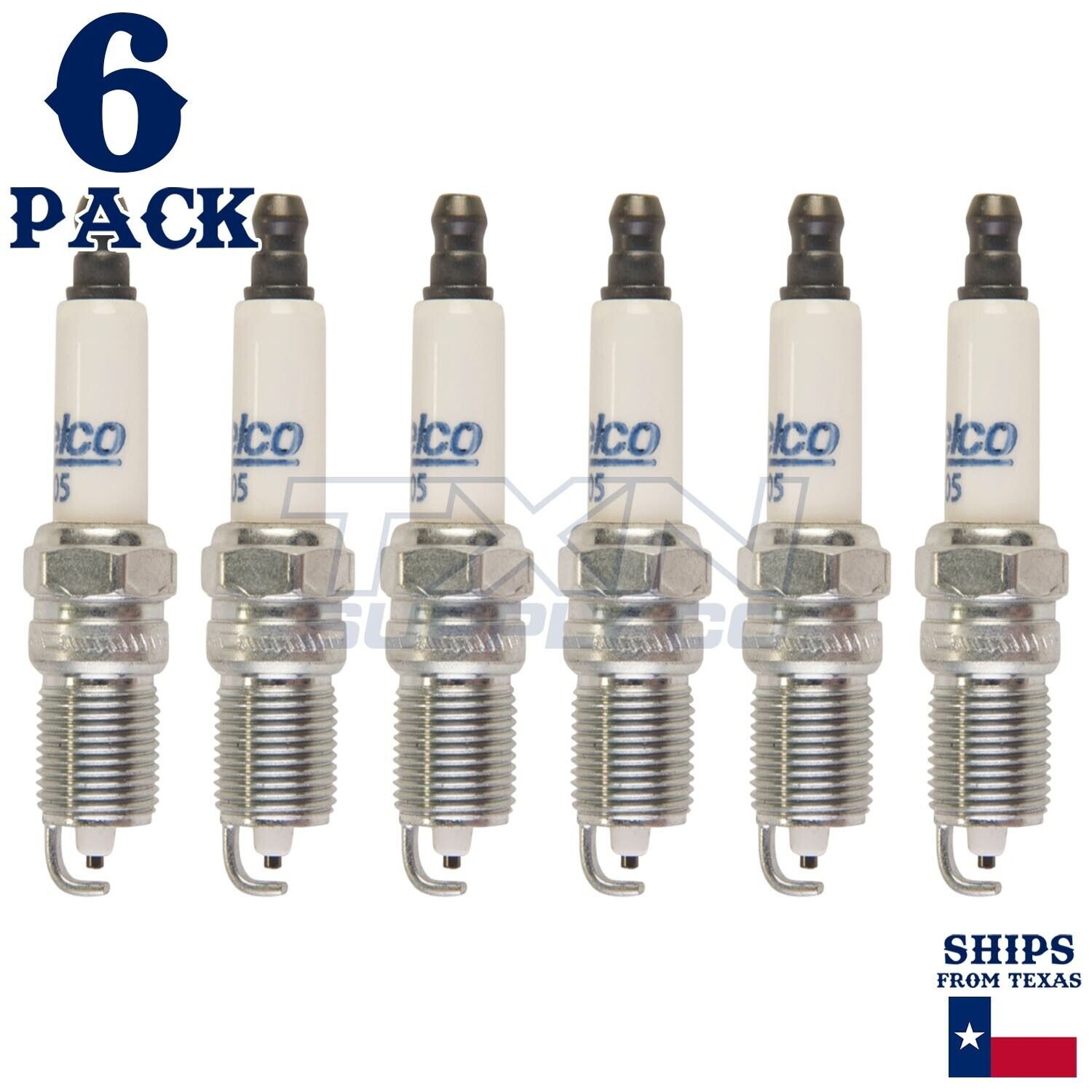 6 Pack GM ACDelco 41-805 Double Platinum Spark Plugs 19238470