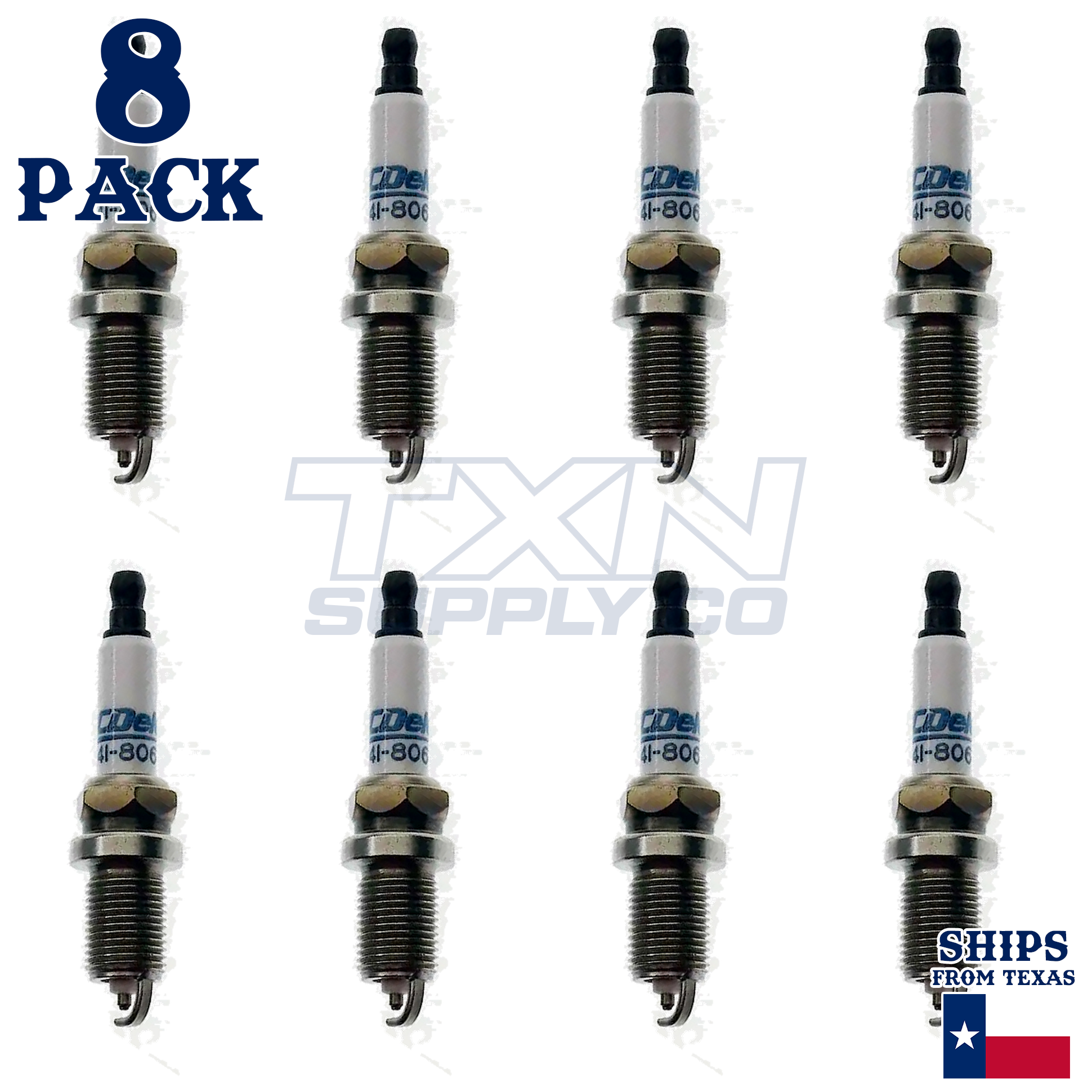 8 Pack ACDelco 41-806 Double Platinum Spark Plugs 1999-2003 for Dodge Dakota 5.9L - Image 1