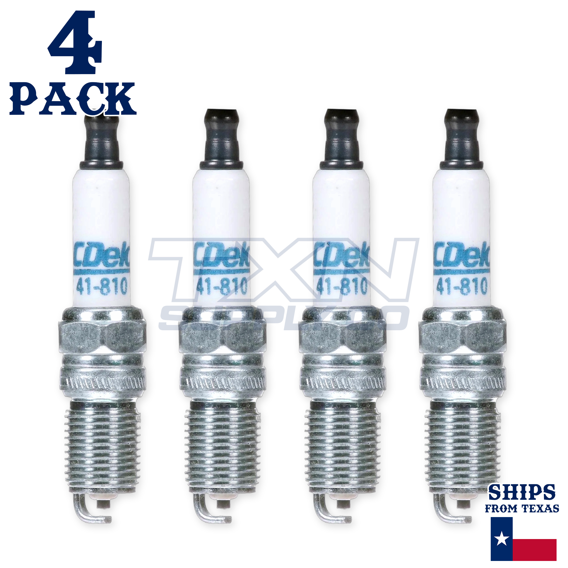4 Pack ACDelco 41-810 Double Platinum Spark Plugs 1999-2003 for Ford Ka 1.3L - Image 1