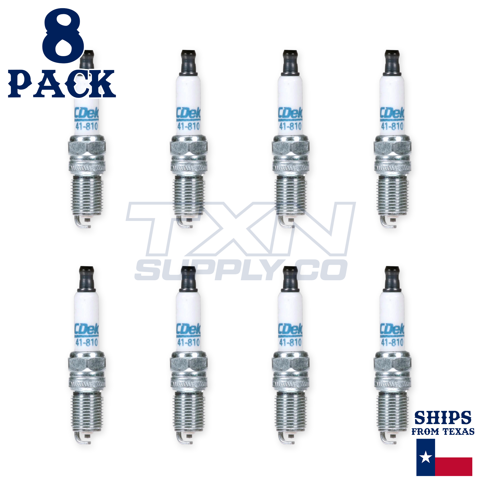 8 Pack ACDelco 41-810 Double Platinum Spark Plugs 2009-2010 for Ford Falcon FPV 5.4L - Image 1