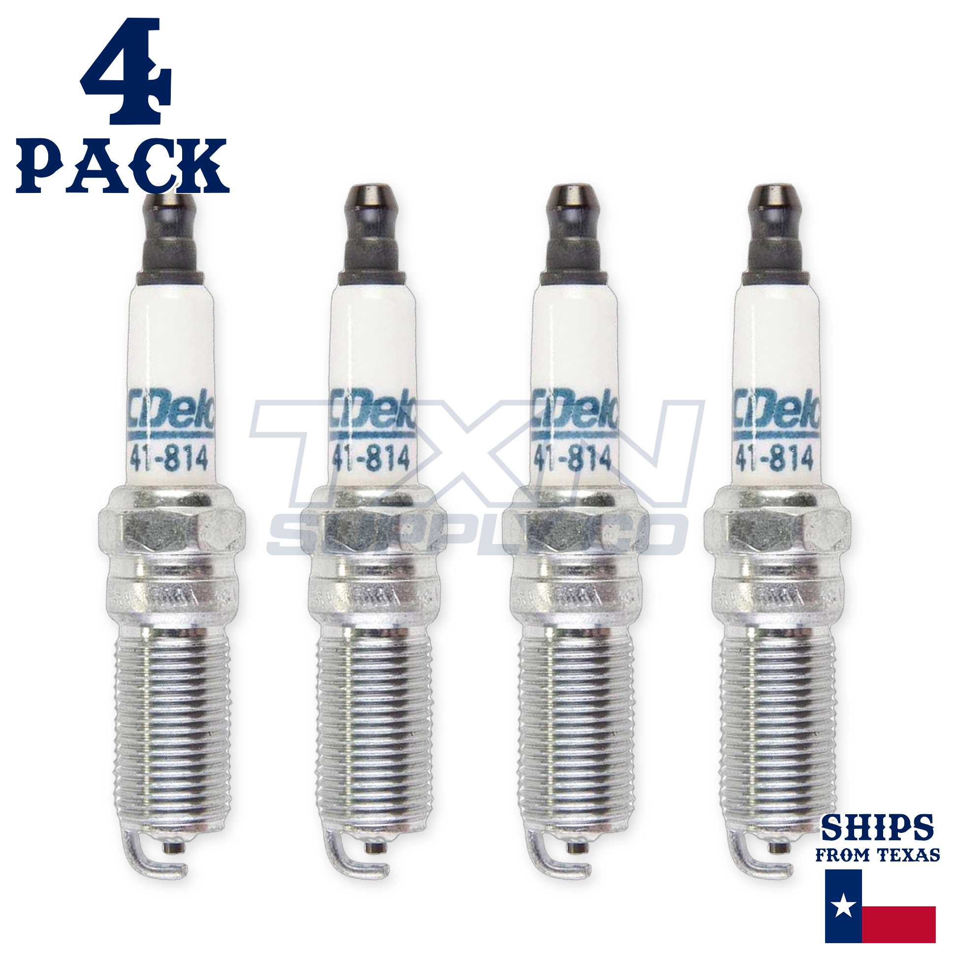 4 Pack ACDelco 41-814 Double Platinum Spark Plugs 2002-2005 for Ford Focus 2.0L - Image 1