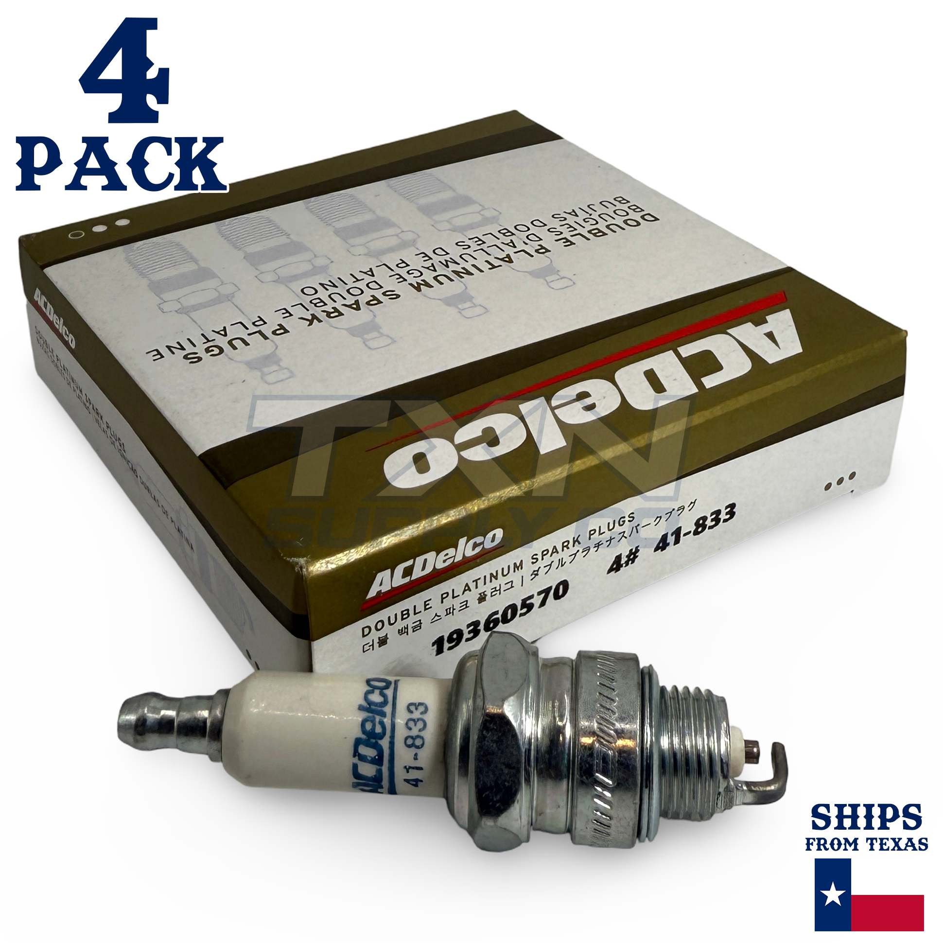 ACDelco 41-833 Spark Plugs 4 Pack - Image 1
