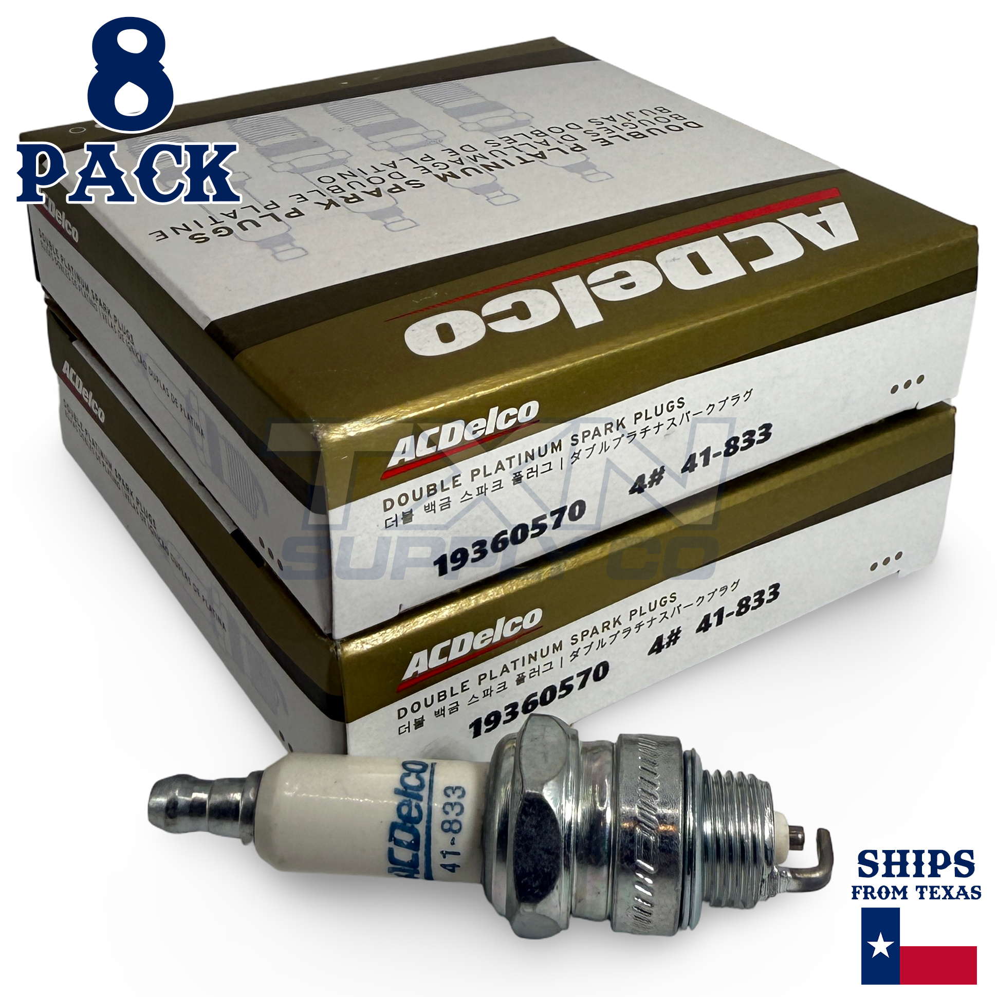 ACDelco 41-833 Spark Plugs 8 Pack - Image 1