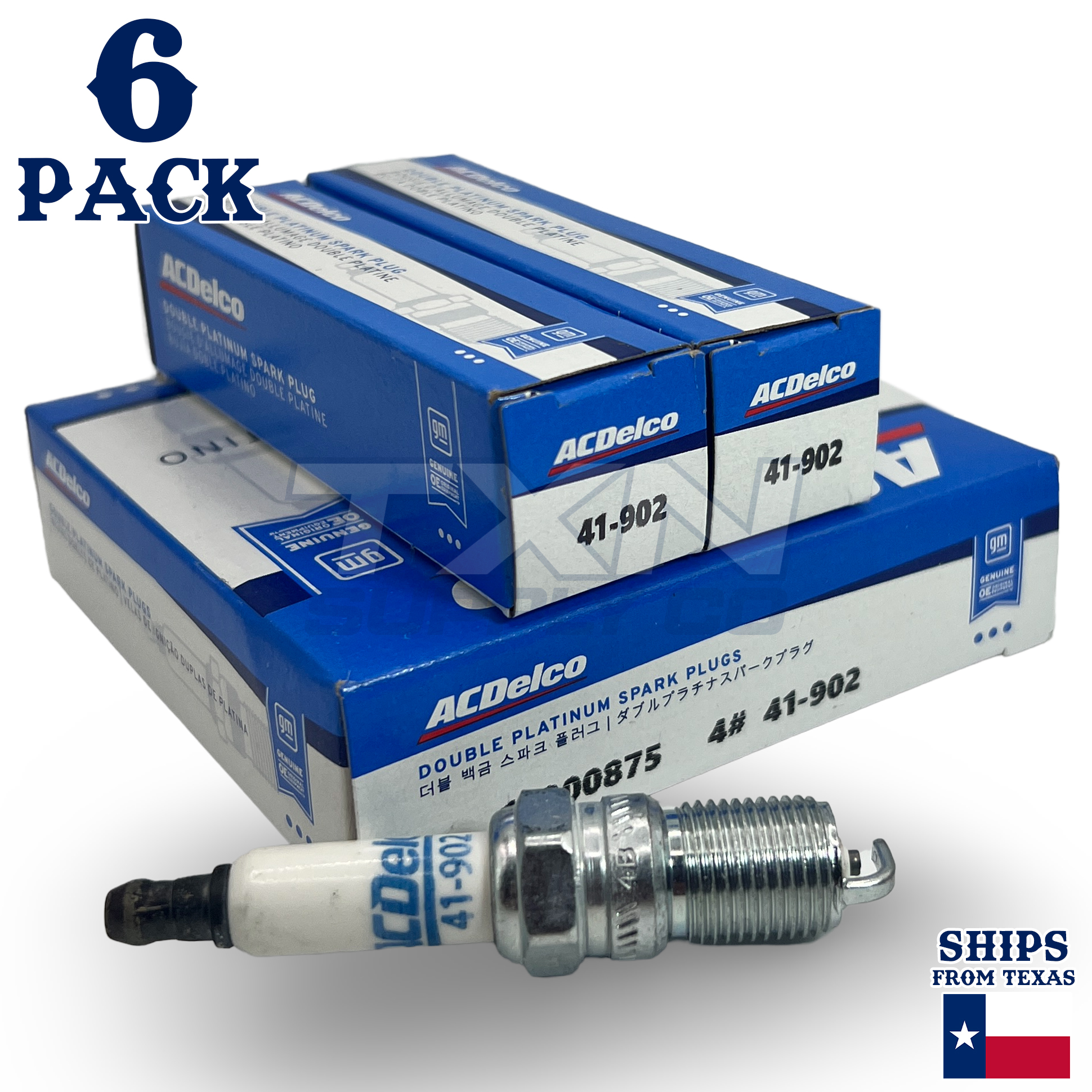 ACDelco 41-902 Spark Plugs 6 Pack - Image 1