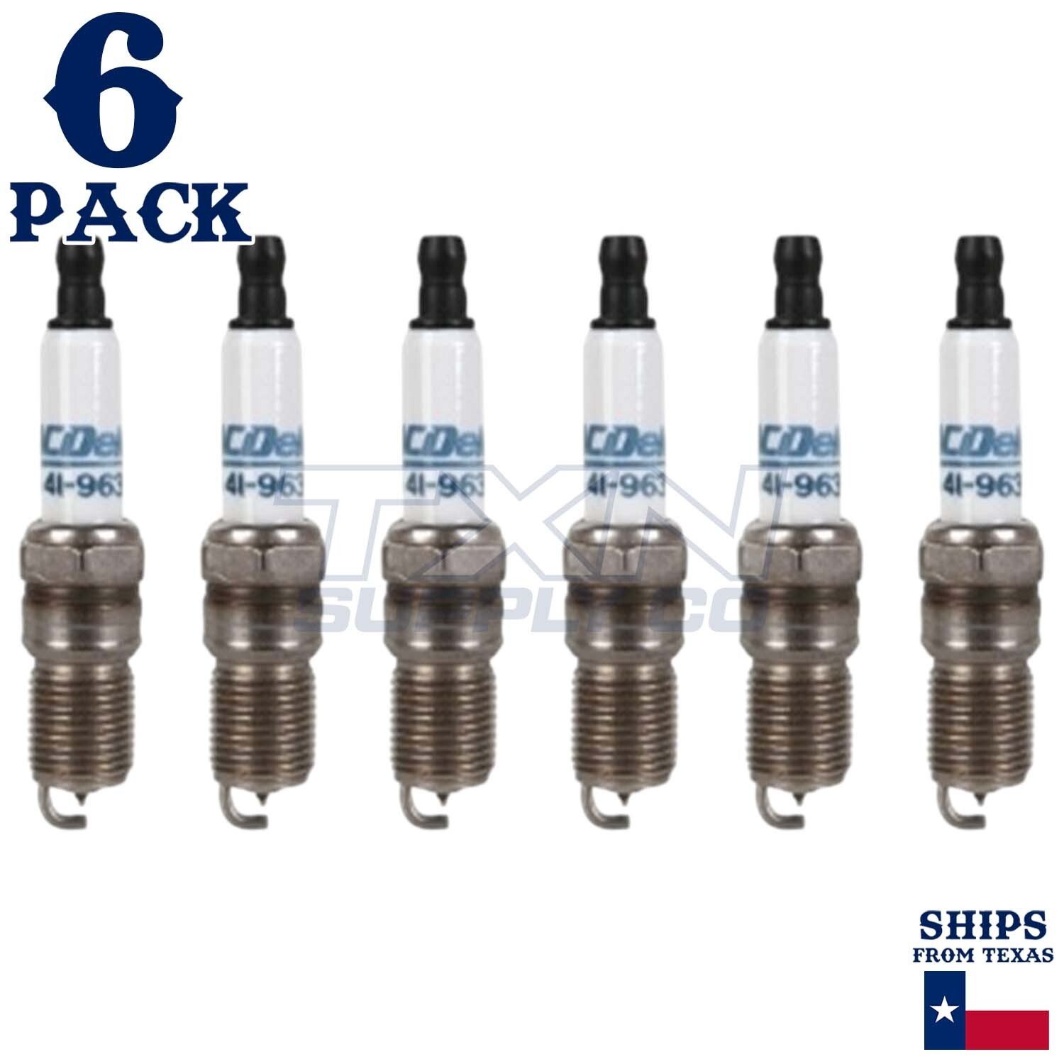6 Pack ACDelco Double Platinum Spark Plugs 2002 for Jaguar X Type 2.1L