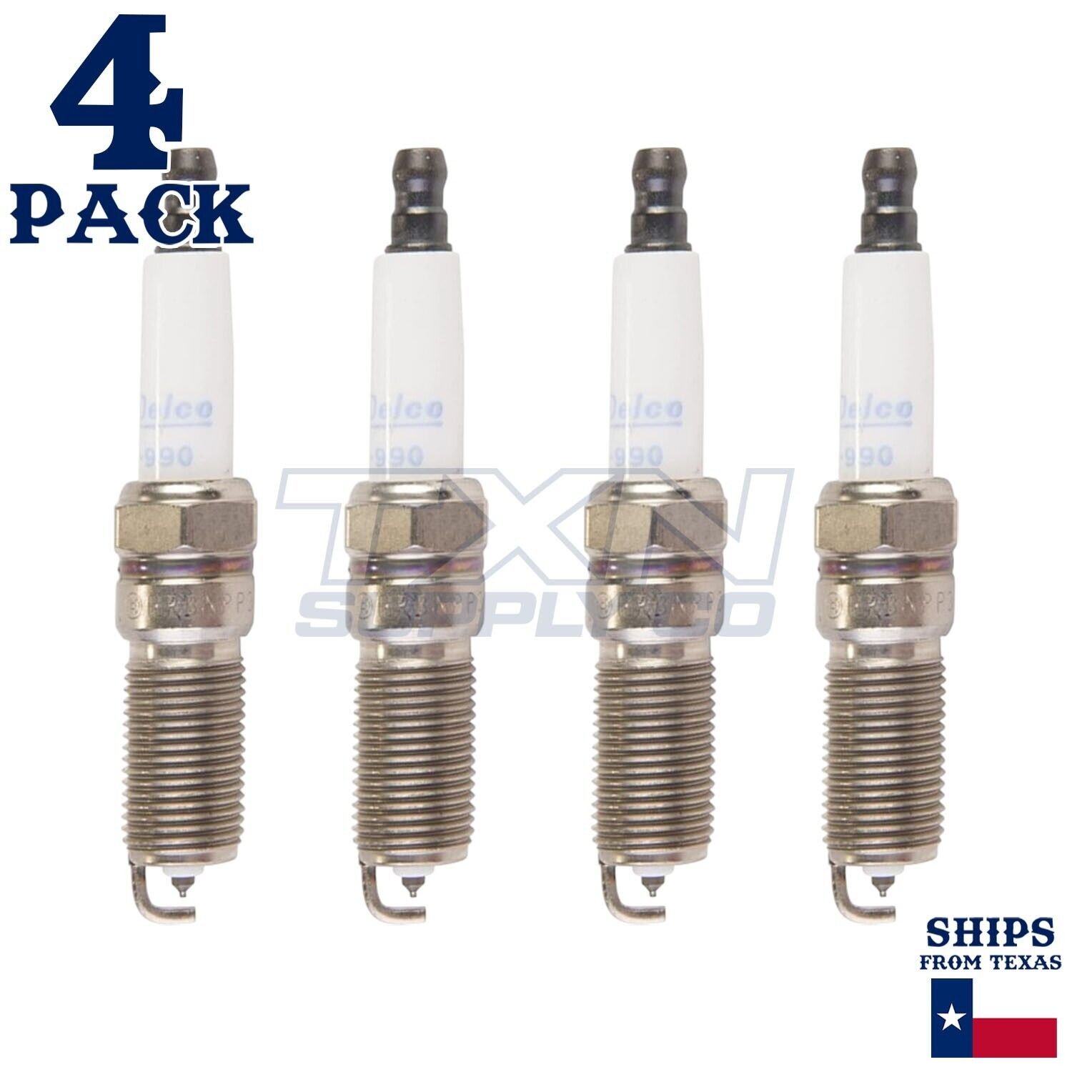 4 Pack Genuine GM ACDelco Double Platinum Spark Plugs 41-990