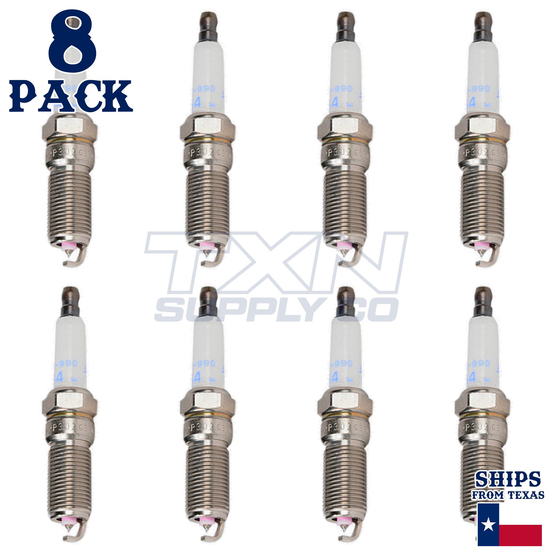 8 Pack Genuine GM ACDelco Double Platinum Spark Plugs 41-990 - Image 1