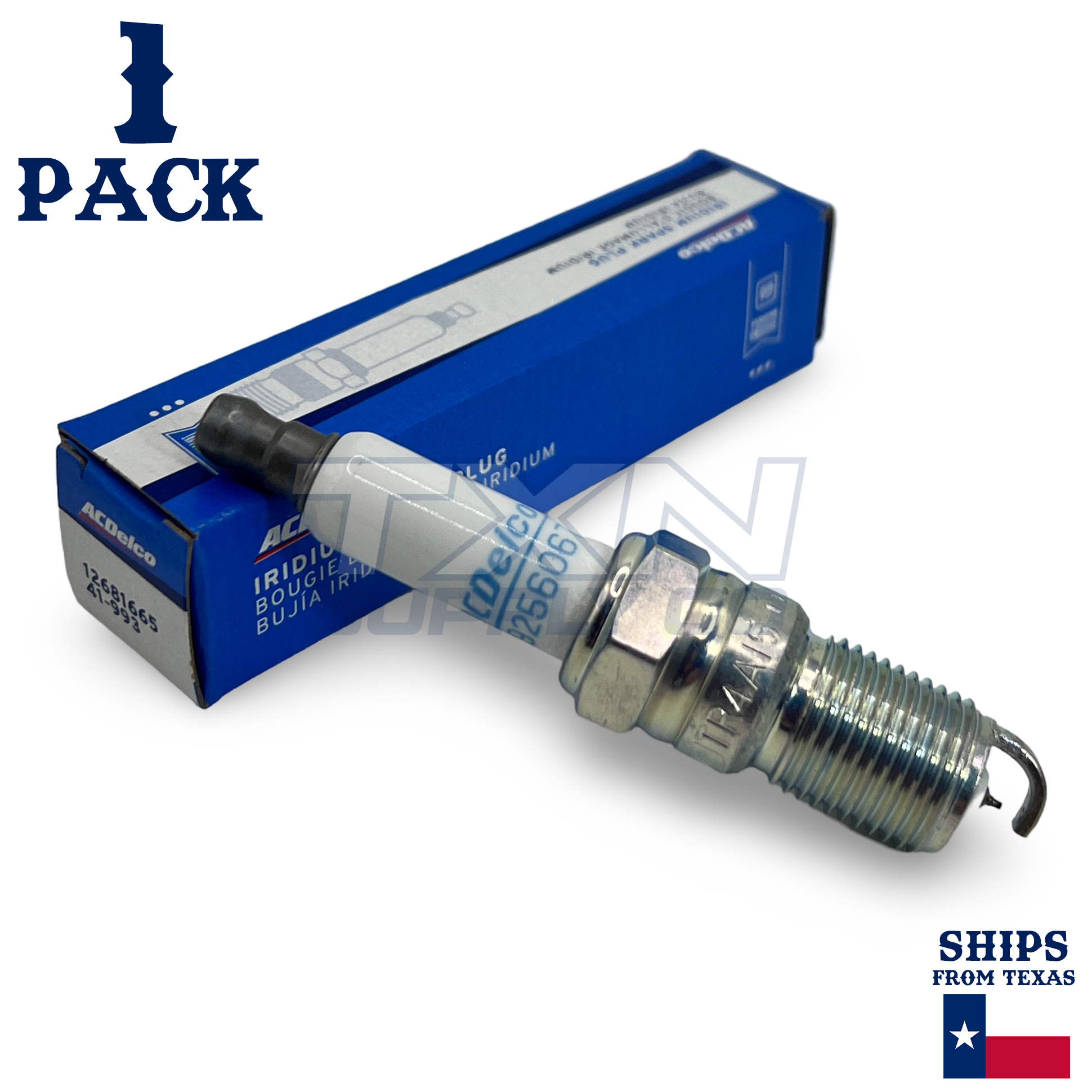 ACDelco 41-993 Spark Plug AC Platinum GM 4.3L 5.0L 5.7L & 6.2L MPI Replaces 41-932 2001-Up - Image 1