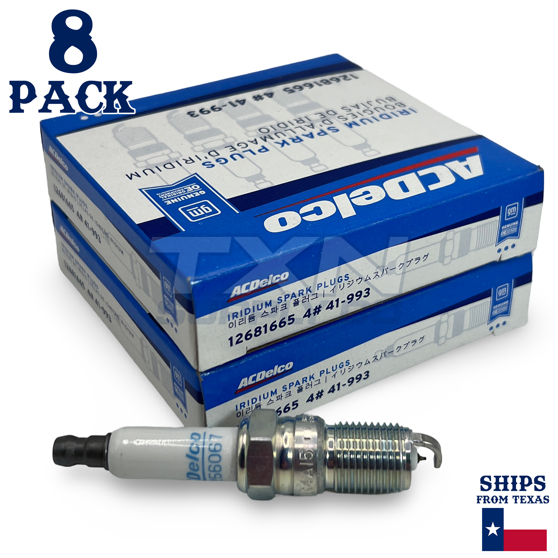 ACDelco 41-993 Spark Plugs 8 Pack - Image 1