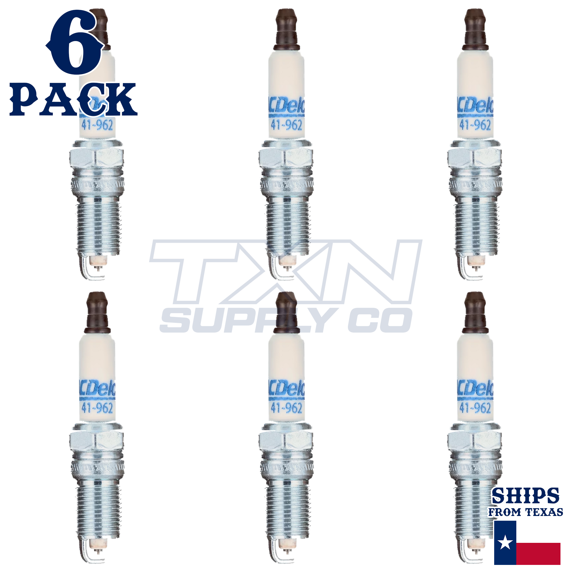 ACDelco 41962 41-962 Professional Platinum Spark Plug - 6 Pack - Image 1