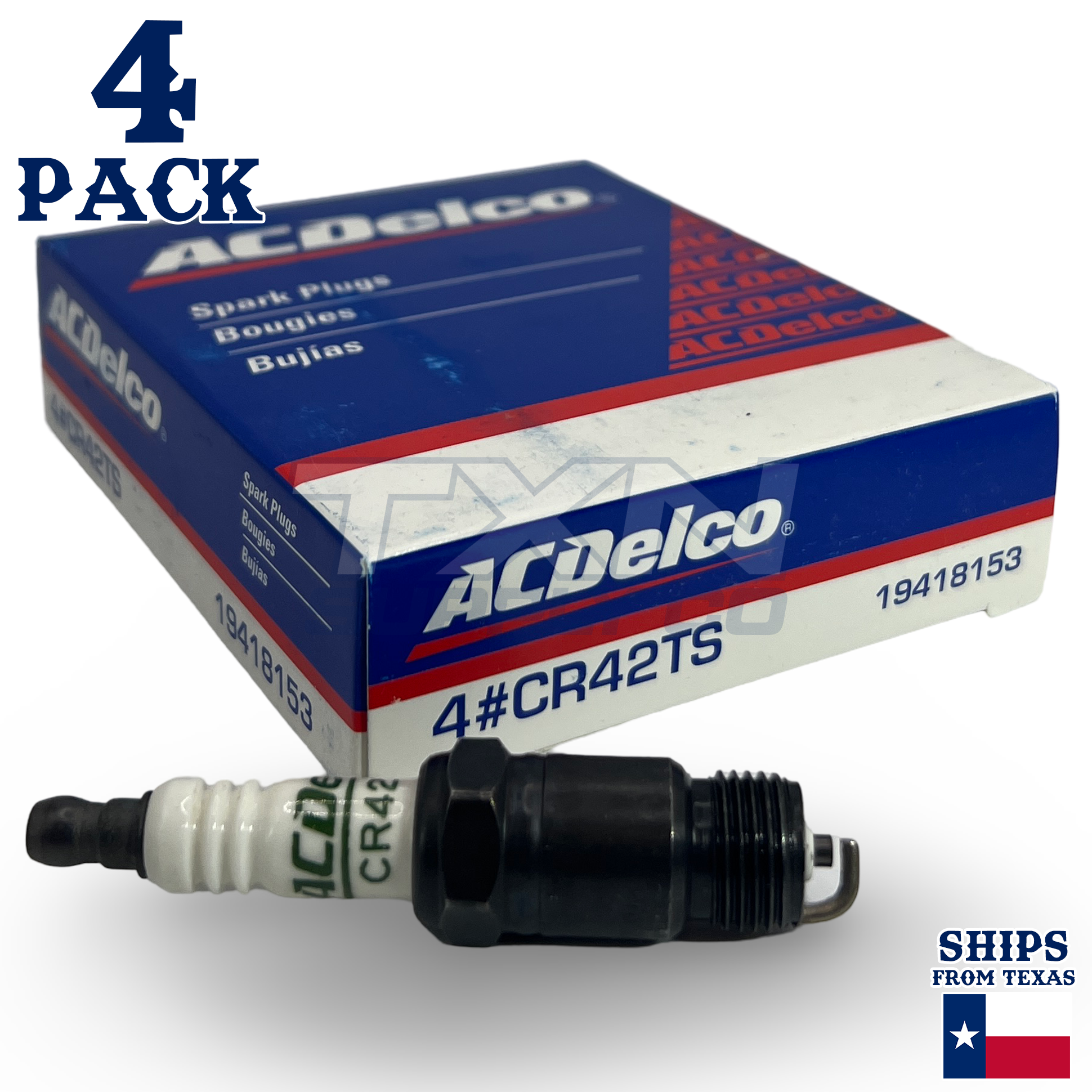 ACDelco CR42TS Spark Plugs 4 Pack - Image 1
