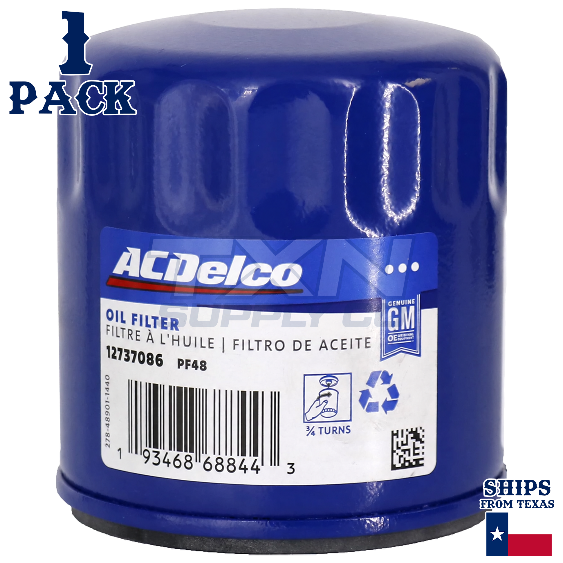 1 Pack ACDelco PF48 GM Engine Oil Filter for 2014-2018 Ram 2500 SLT V8 6.4L - Image 1