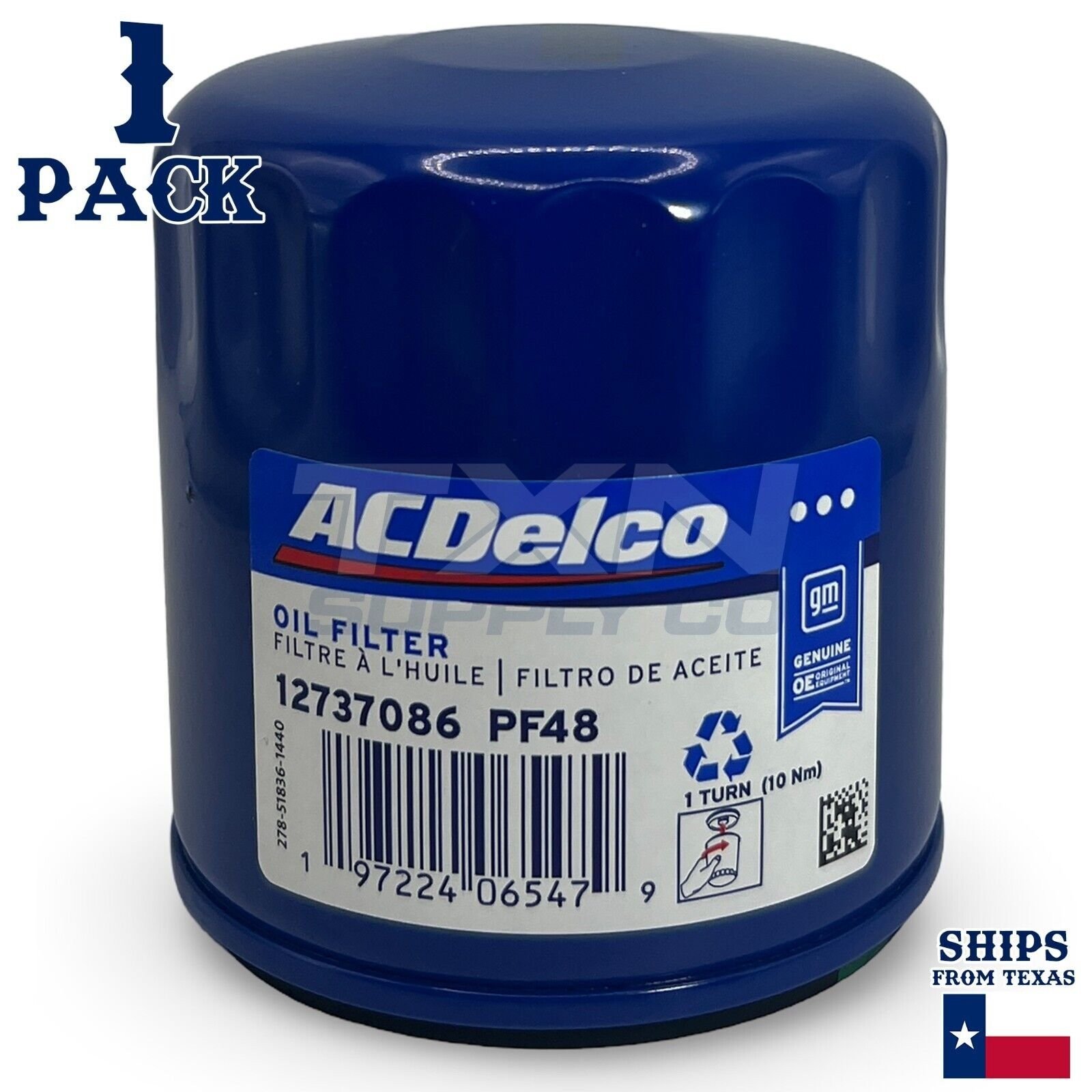 1 ACDelco GM Engine Oil Filter for 2016-2020 Chevrolet Express 3500 Base V8 6.0L