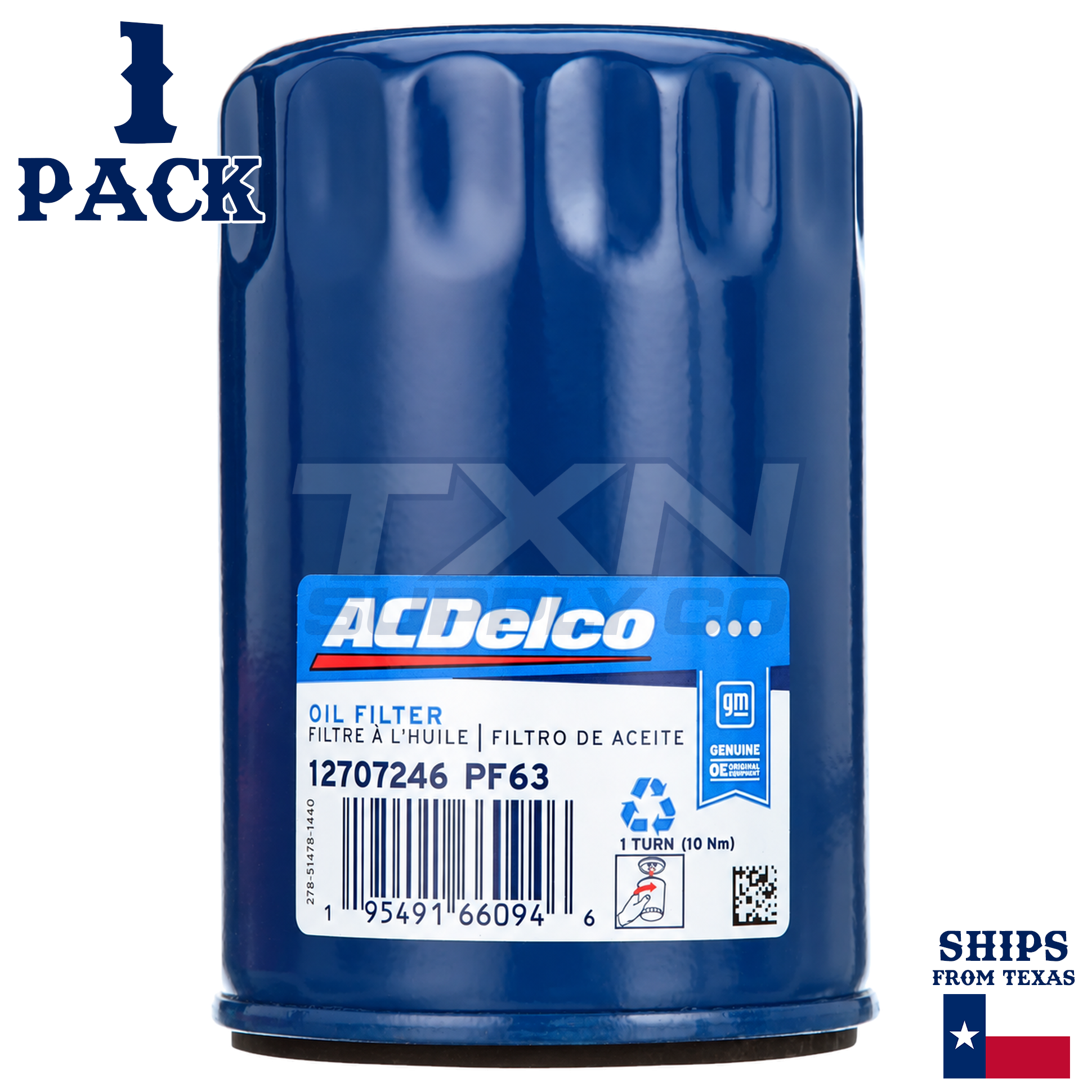 1 Pack GM ACDelco PF63 Oil Filter for 2009 Dodge Durango SE V6-3.7L - Image 1