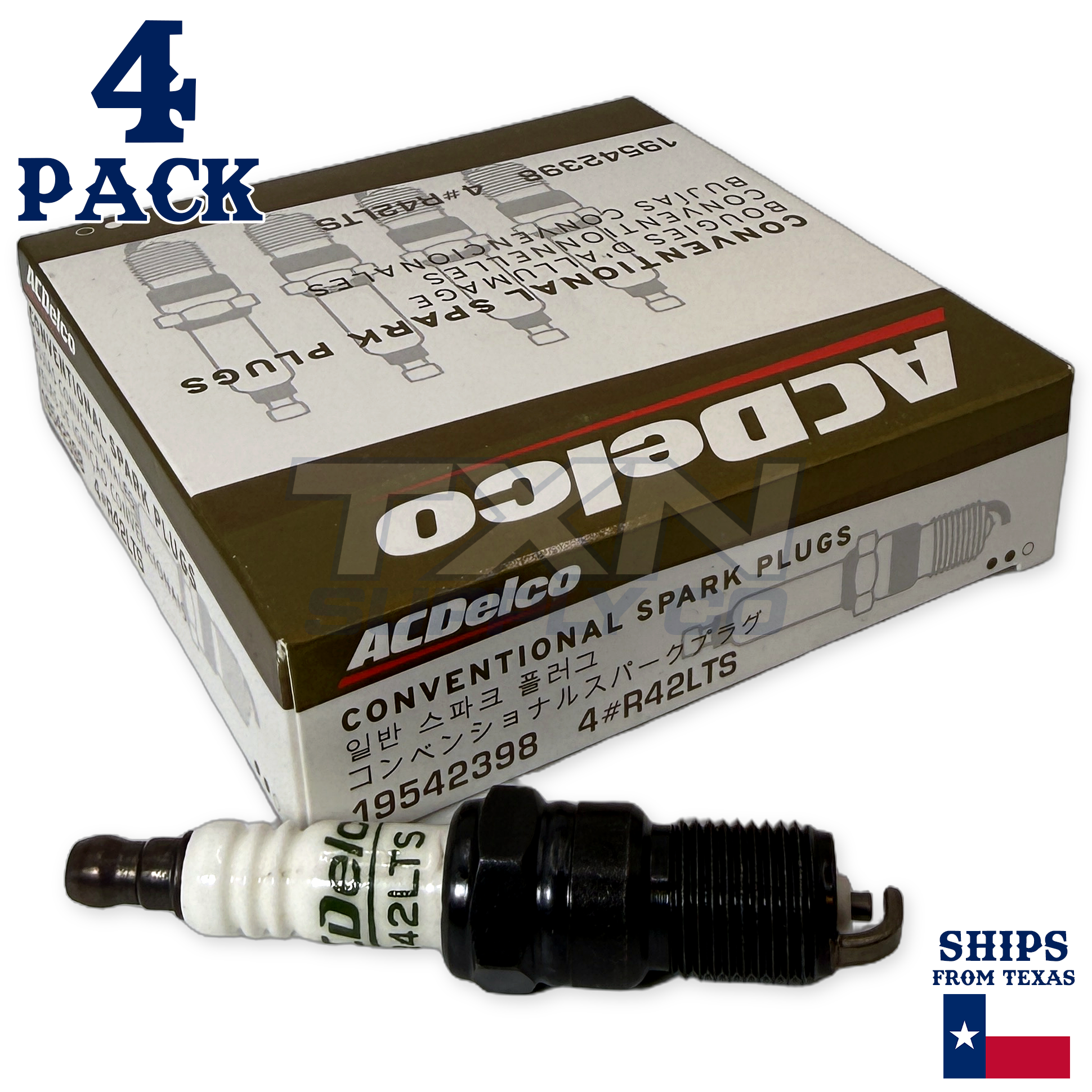 4 Pack ACDelco R42LTS Standard Spark Plugs 2008-2011 for Ford Focus 2.0L - Image 1