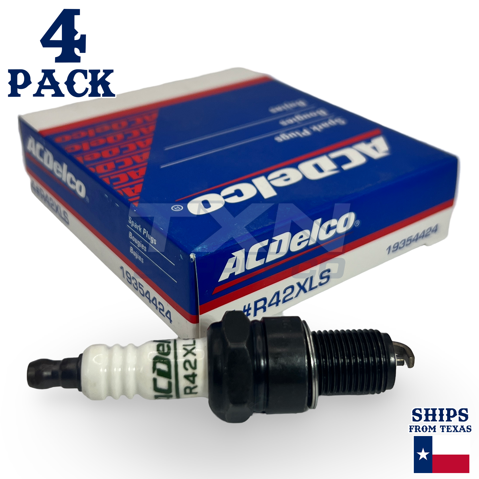 4 Pack Genuine GM ACDelco Spark Plugs R42XLS - Image 1