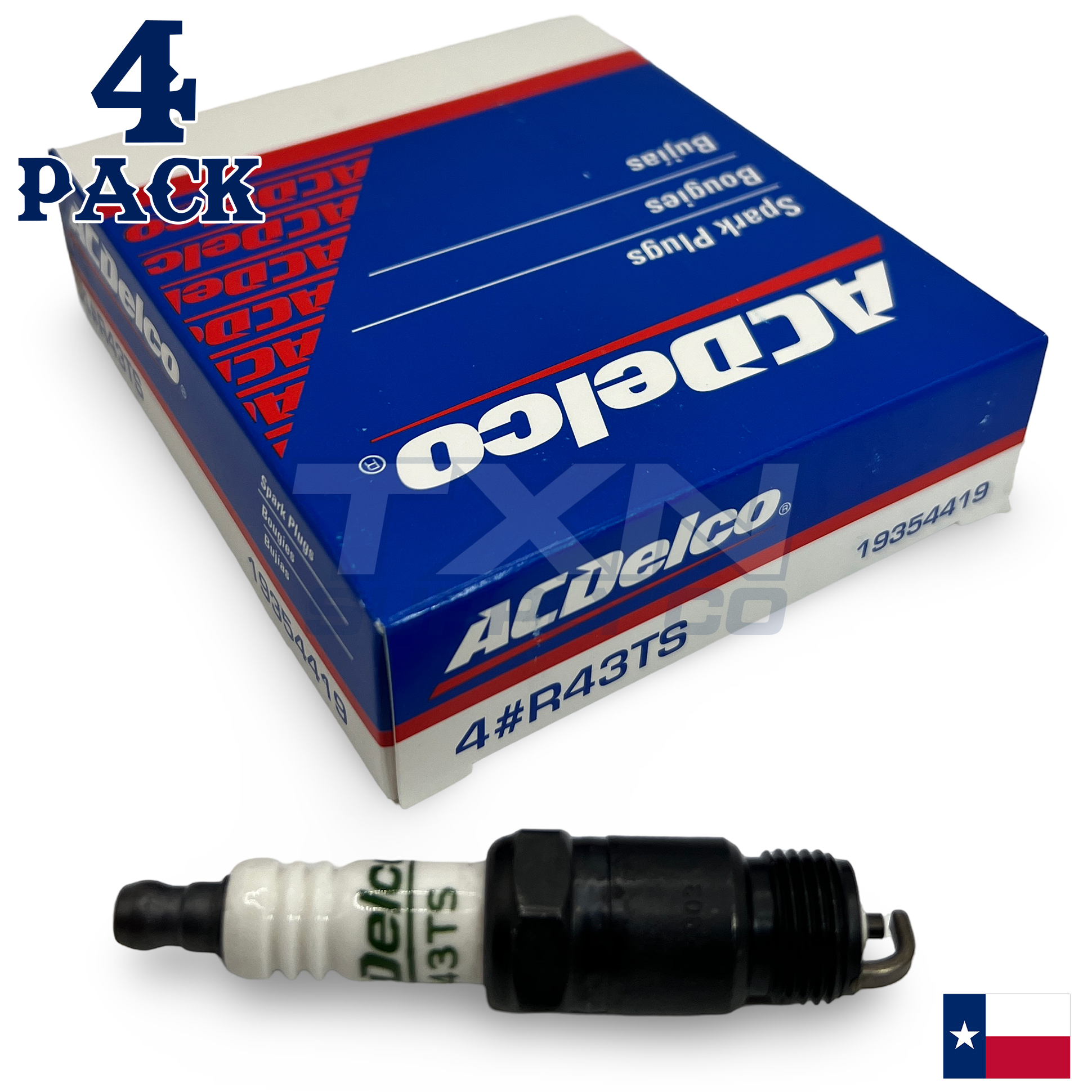 ACDelco R43TS Spark Plugs 4 Pack - Image 1