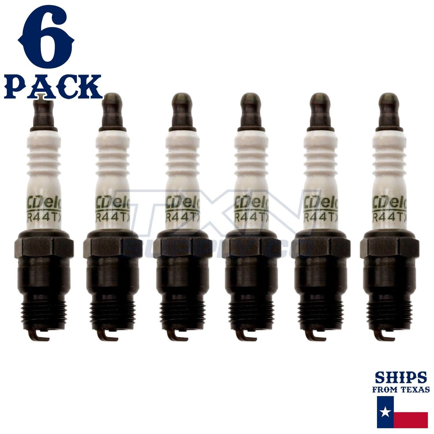 6 Pack Genuine GM ACDelco Spark Plugs R44TX
