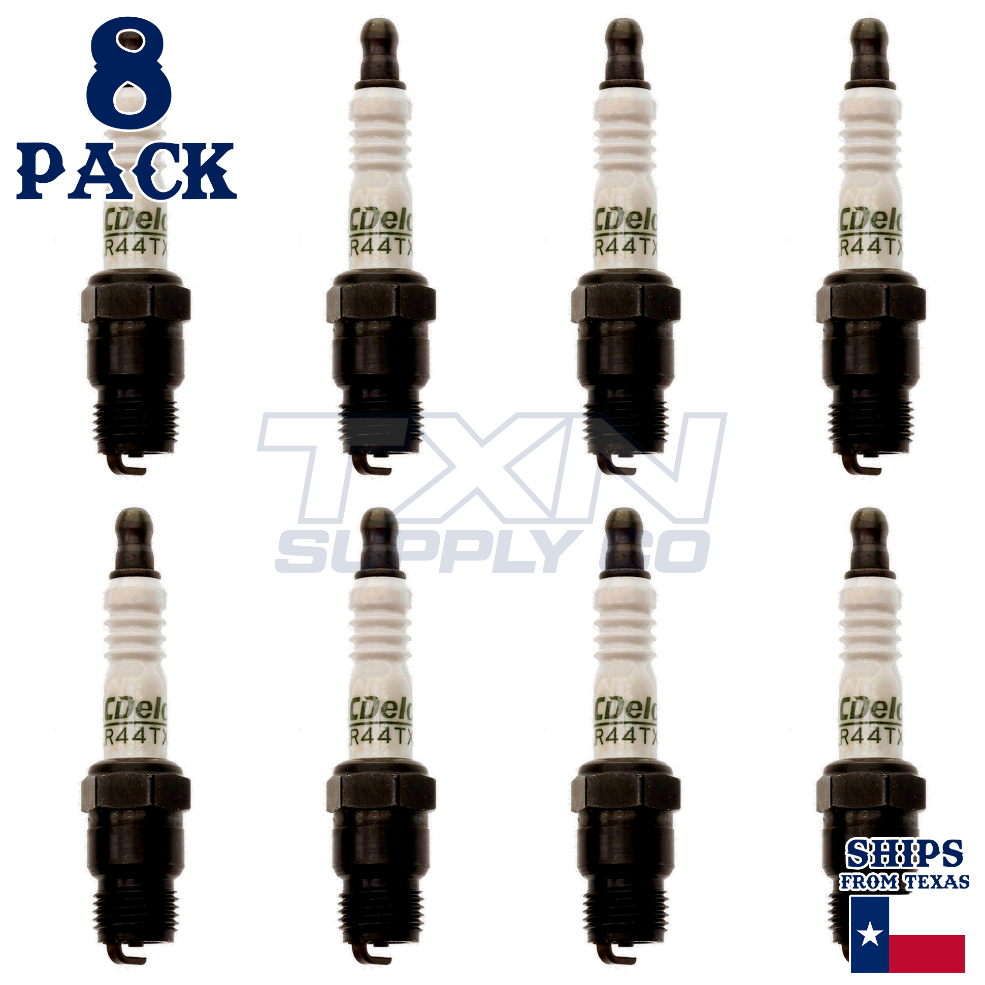ACDelco R44TX Copper Spark Plug - 8 Pack - 19369869 GM OEM - Image 2