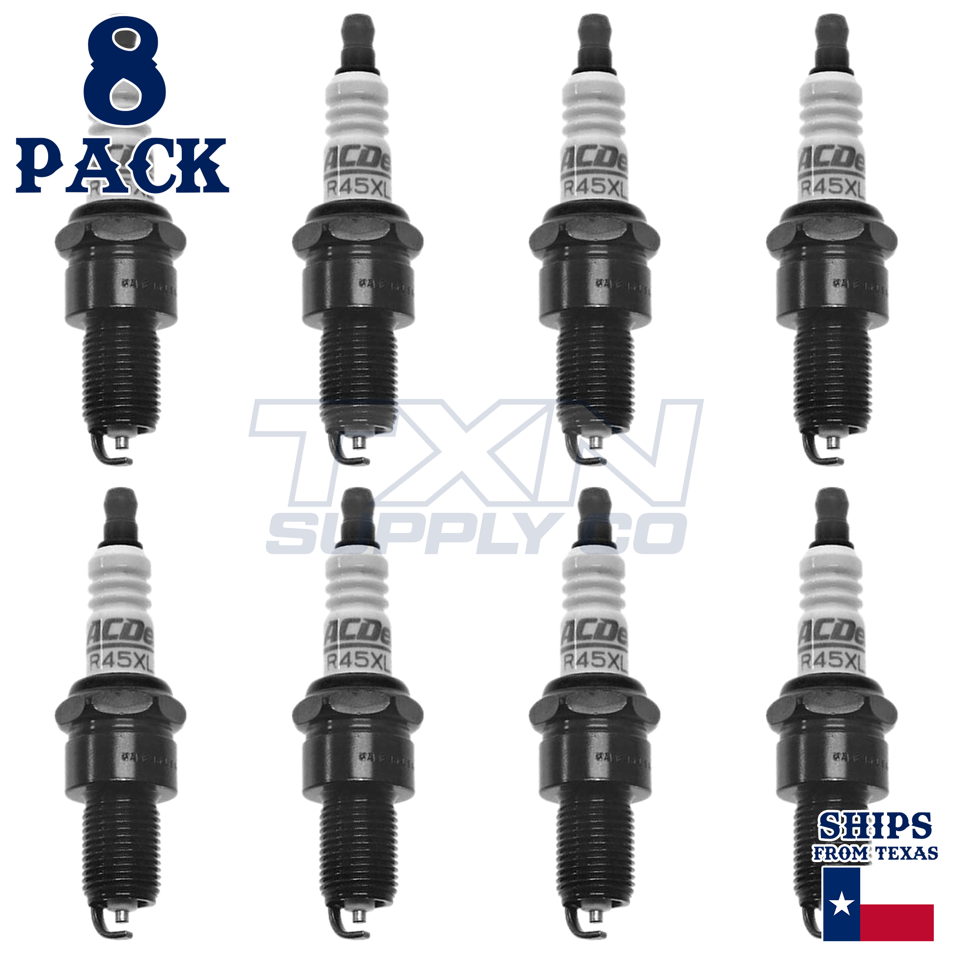 ACDelco R45XLS6 Spark Plugs 8 Pack