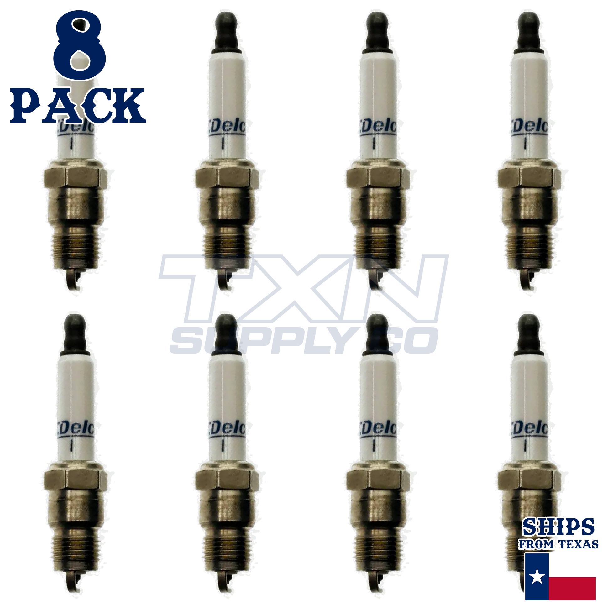 8 Pack GM ACDelco RAPID01 #1 RAPIDFIRE Platinum Spark Plugs - Image 1