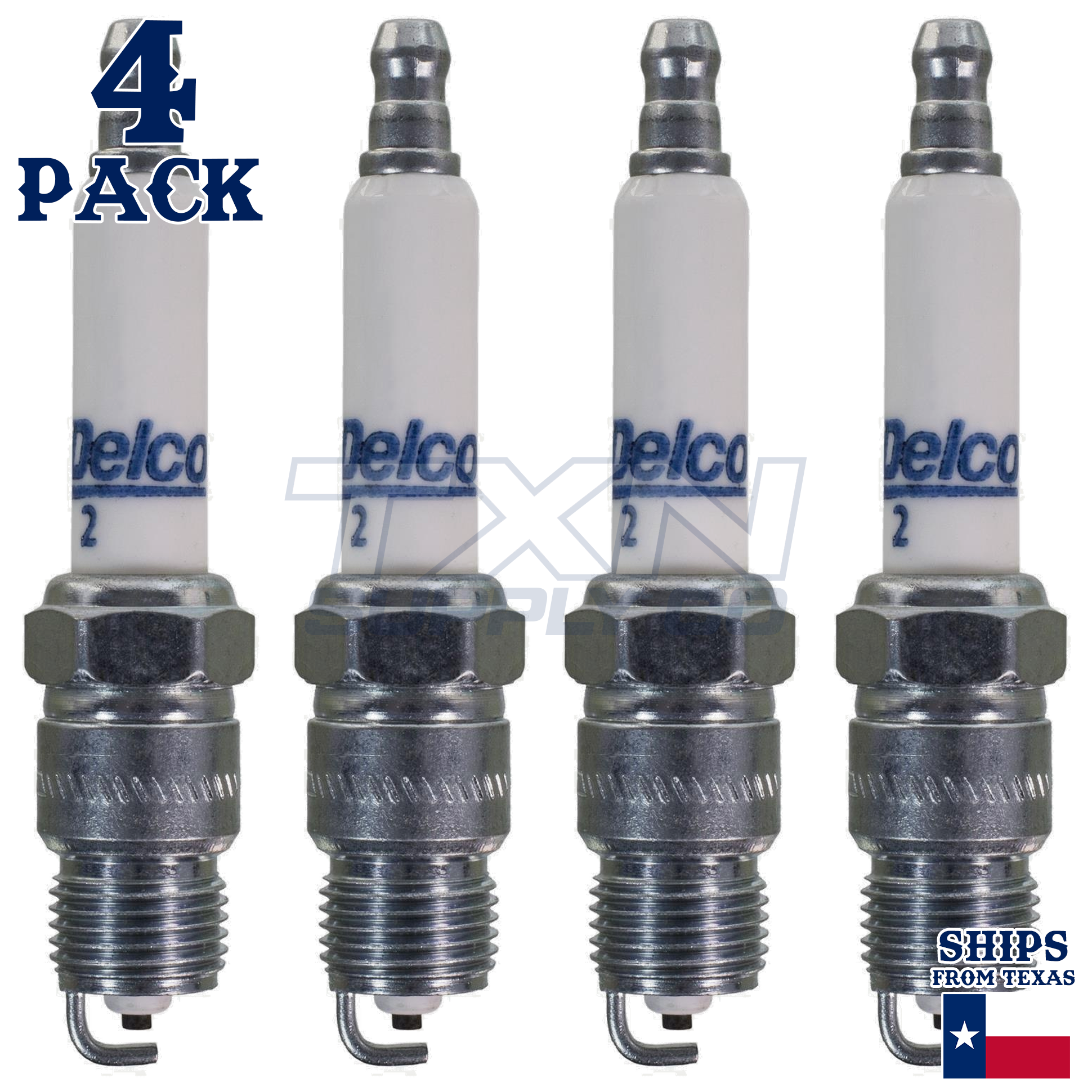 4 Pack GM ACDelco RAPID02 #2 RAPIDFIRE Platinum Spark Plugs 19307138 - Image 2