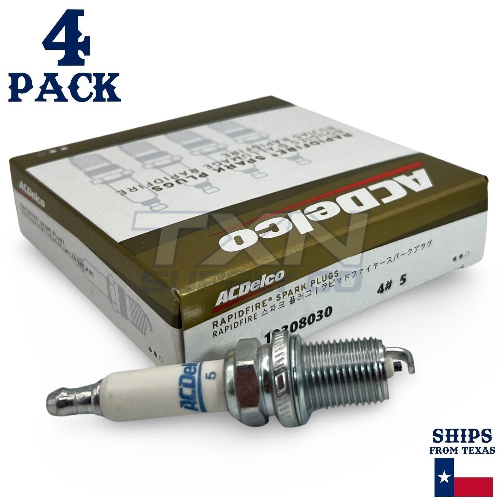 4 Pack ACDelco Platinum Spark Plugs 1998-2001 for Ford Festiva 1.5L