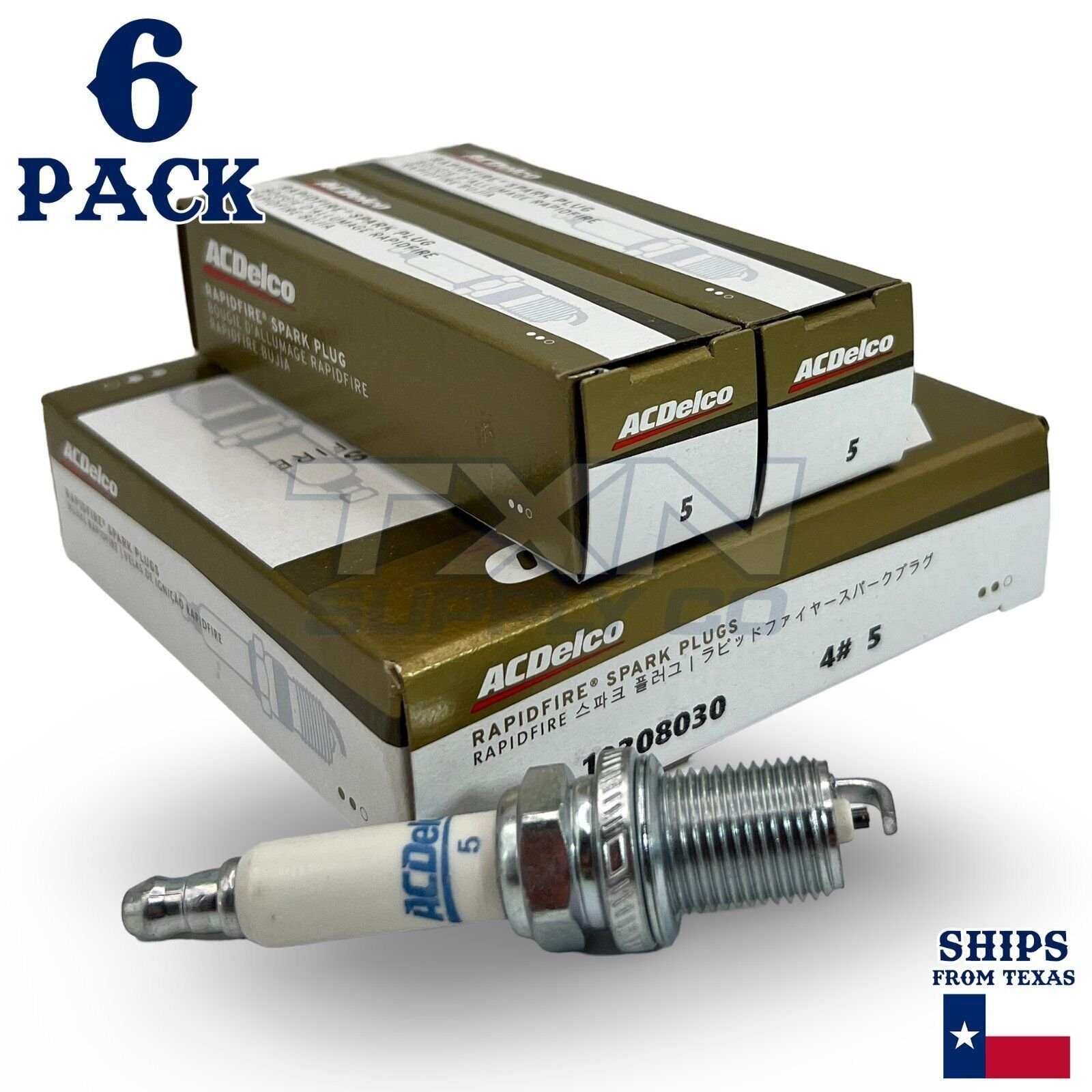 6 Pack ACDelco Platinum Spark Plugs 2008-2014 for Ford Falcon 4.0L
